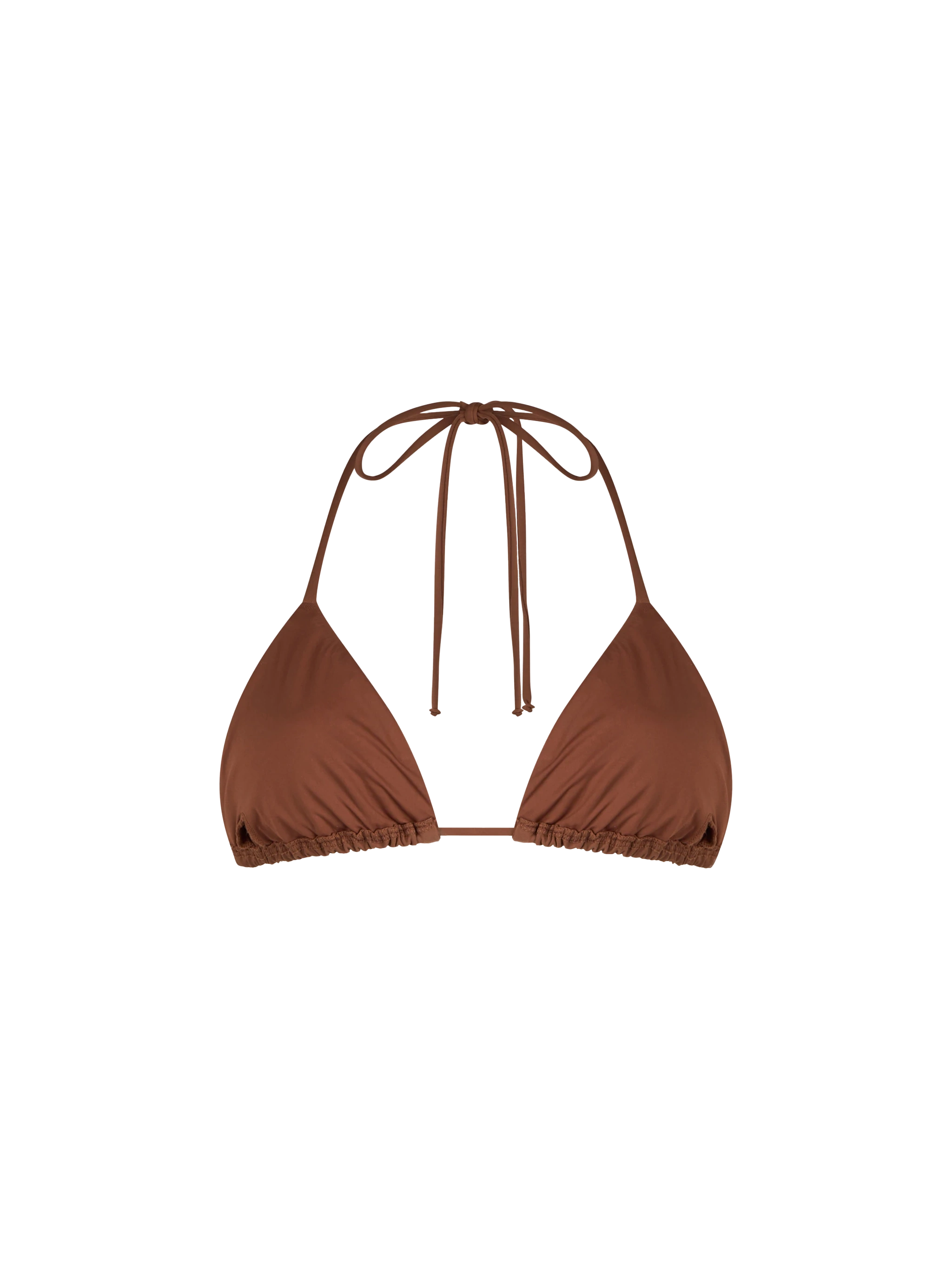 mc2-saint-barth-top-bikini-annabelle-triangolo-marrone-con-strass image 2
