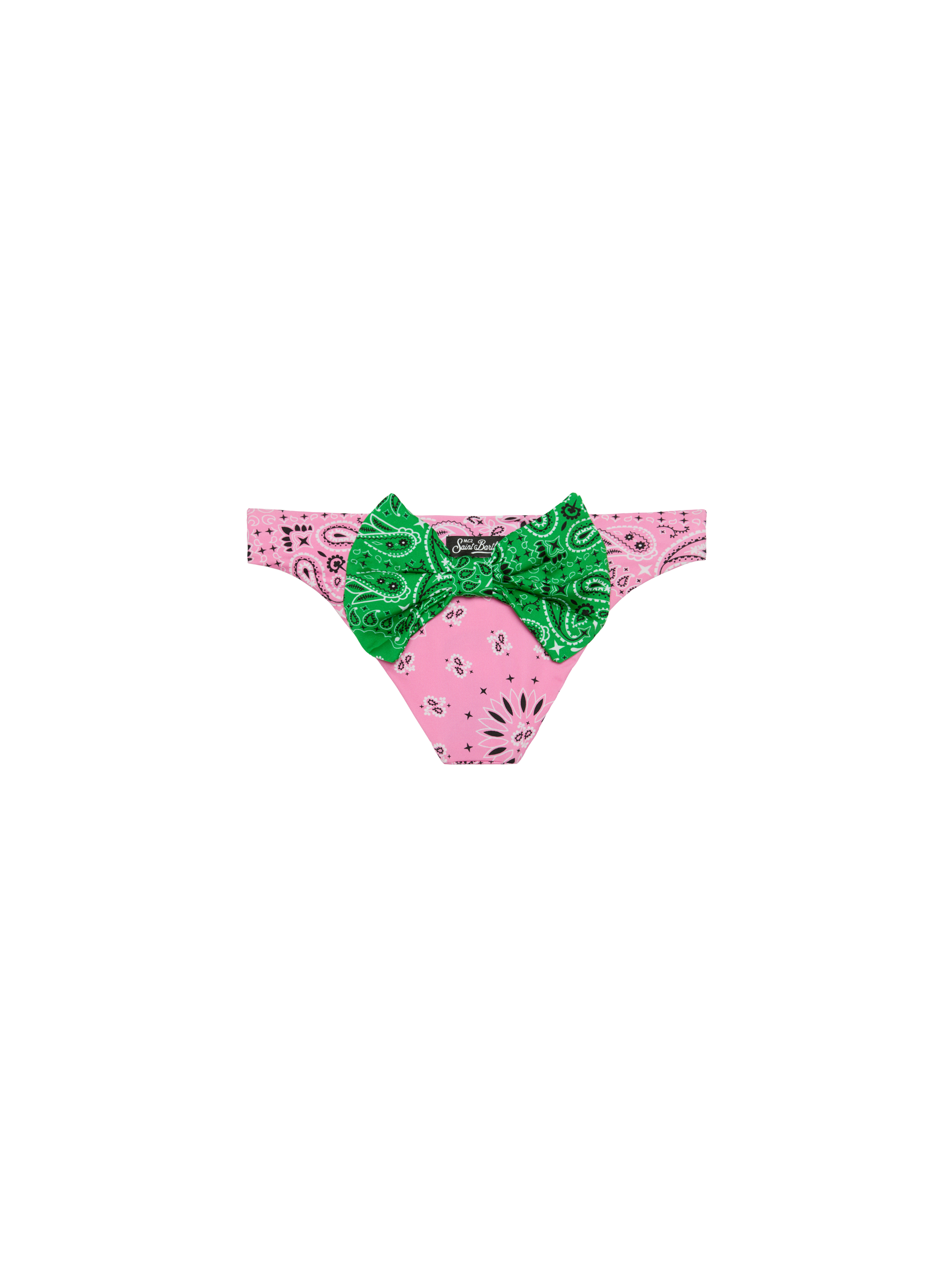 mc2-saint-barth-slip-bagno-bambina-stampa-bandana-rosa image 1