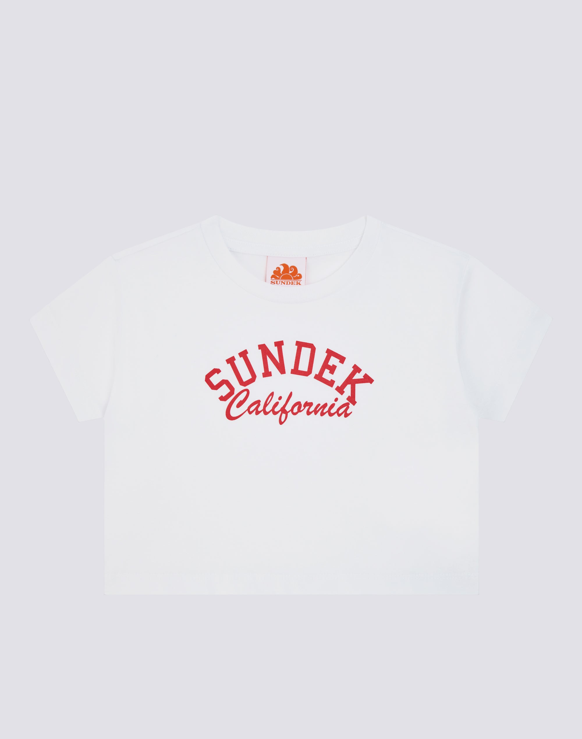 sundek-g748-mini-t-shirt-crop-bambina-stile-vintage image 1