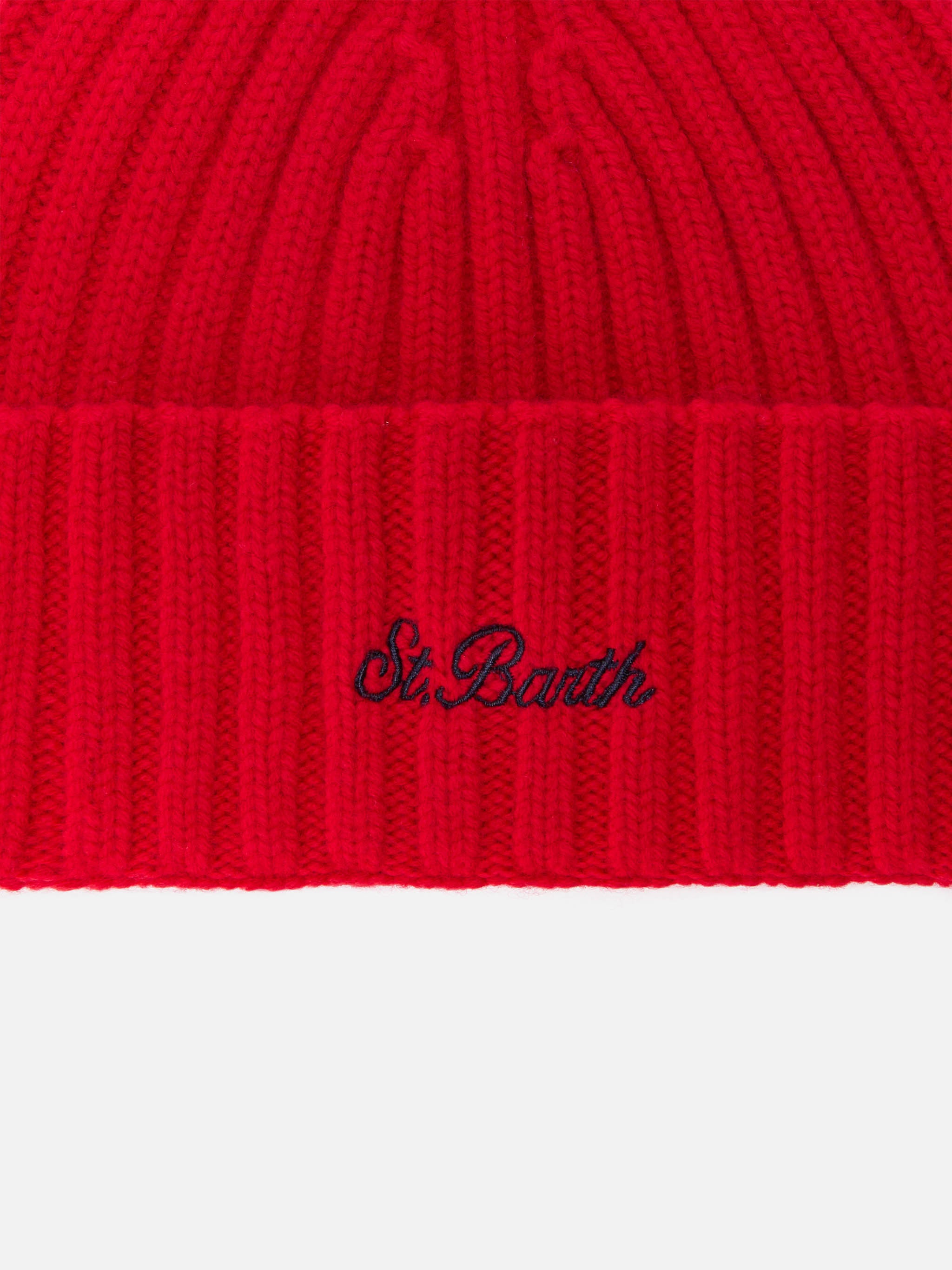 mc2-saint-barth-wengen-weng028-berretto-lana-rosso-con-risvolto-uomo-donna image 2