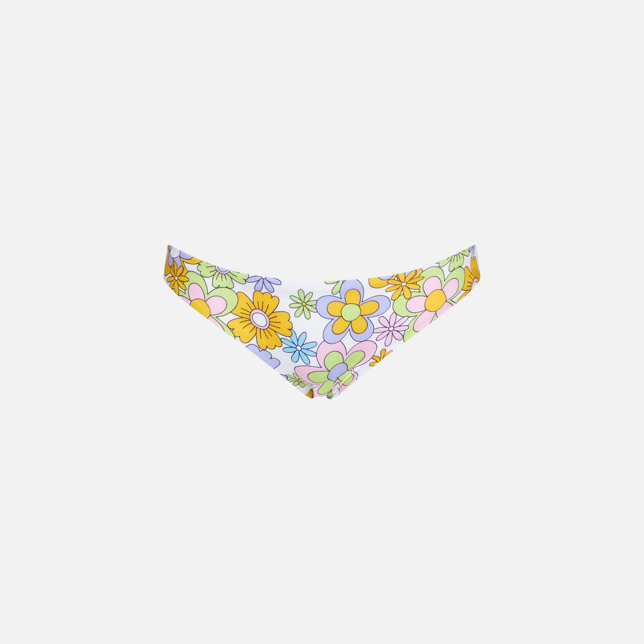 mc2-saint-barth-slip-mare-bambina-stampa-fiori-con-fiocco-lilla image 2
