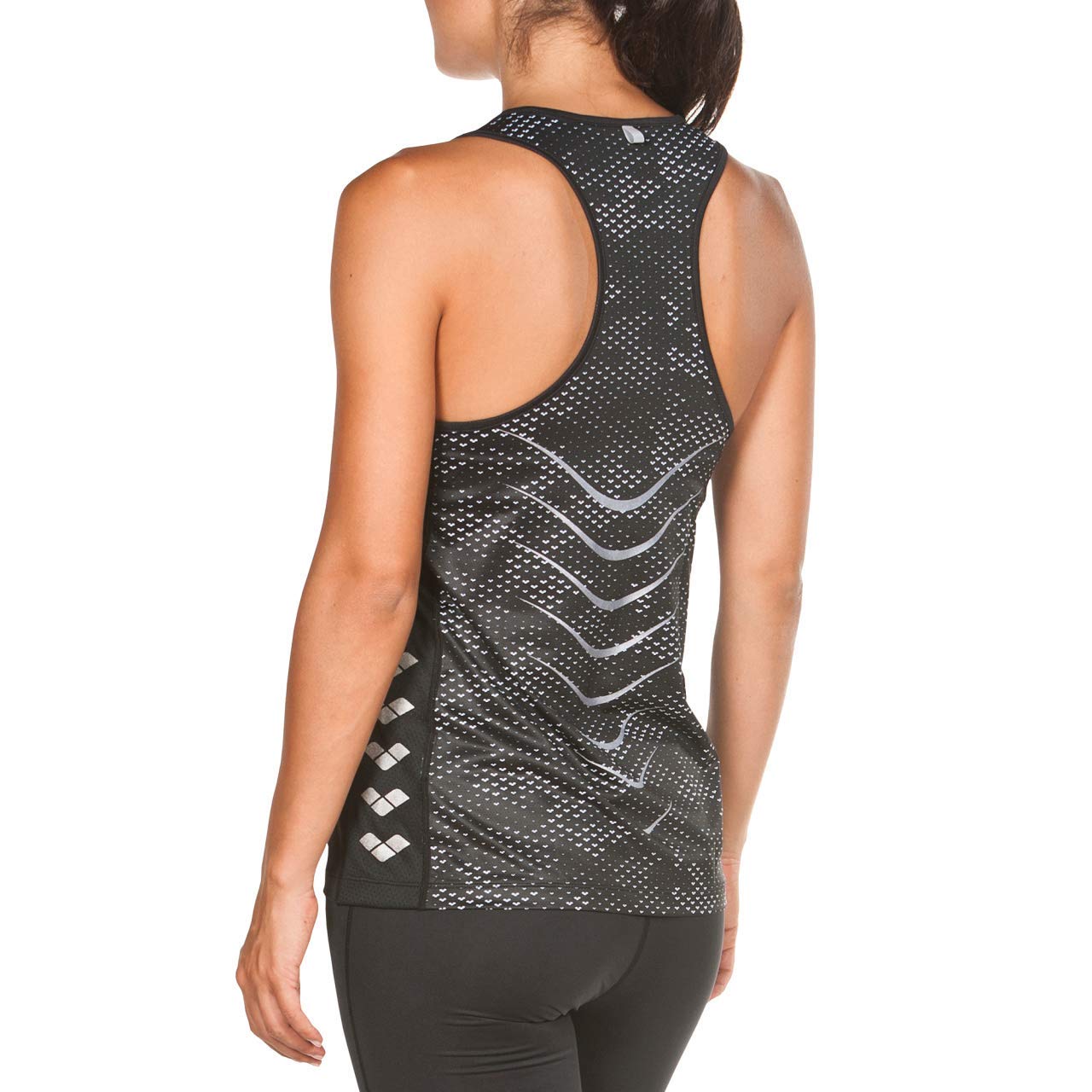 arena-w-run-tank-top-canotta-donna-camou-black-white-xl image 4