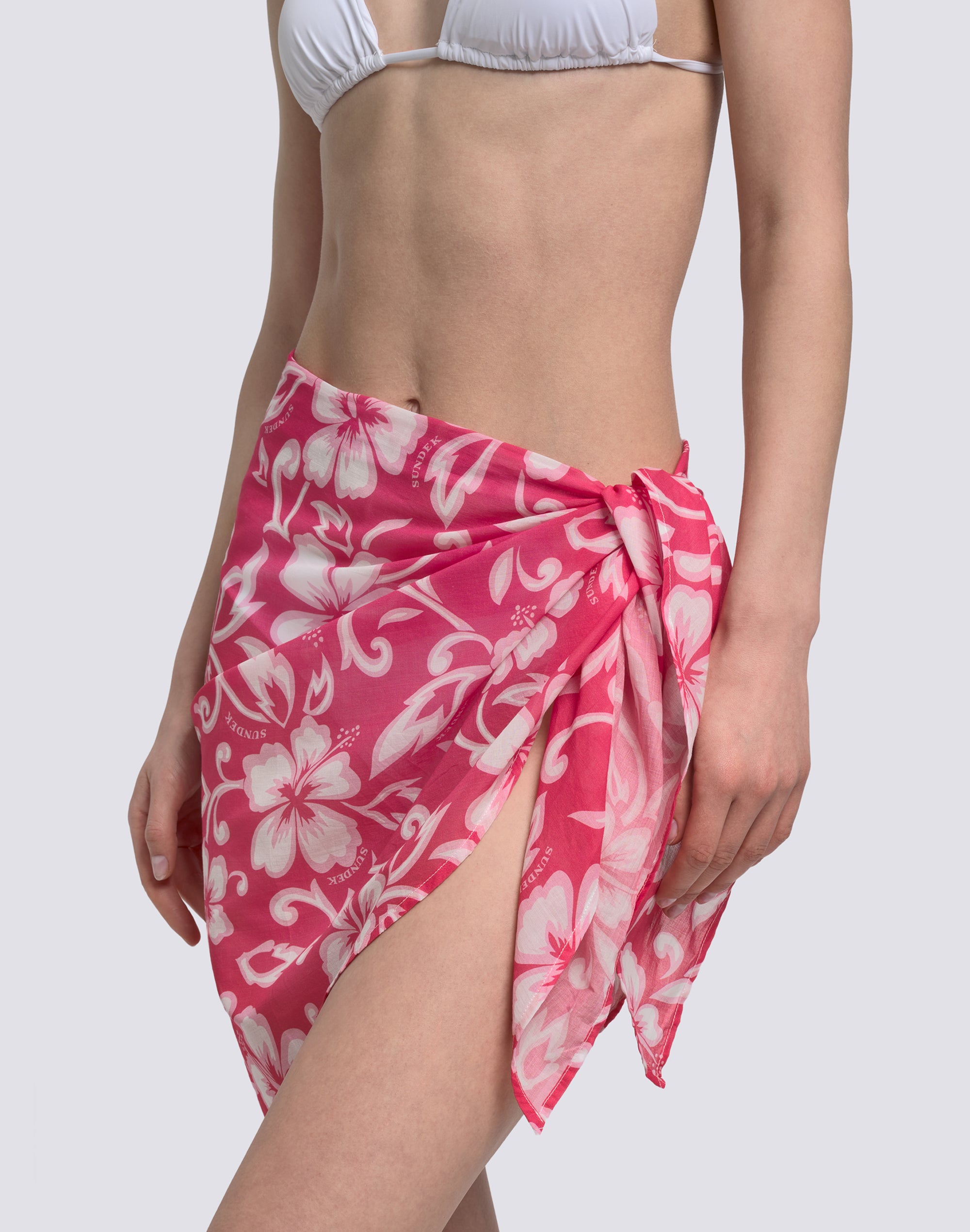 sundek-pareo-donna-corto-in-voile-di-cotone-stampa-sk23-w962pavl323 image 3