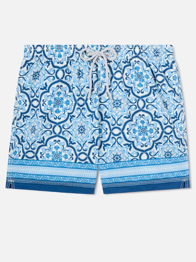 mc2-saint-barth-gustavia-costume-mare-uomo-stampa-ornamentale-blu image 1