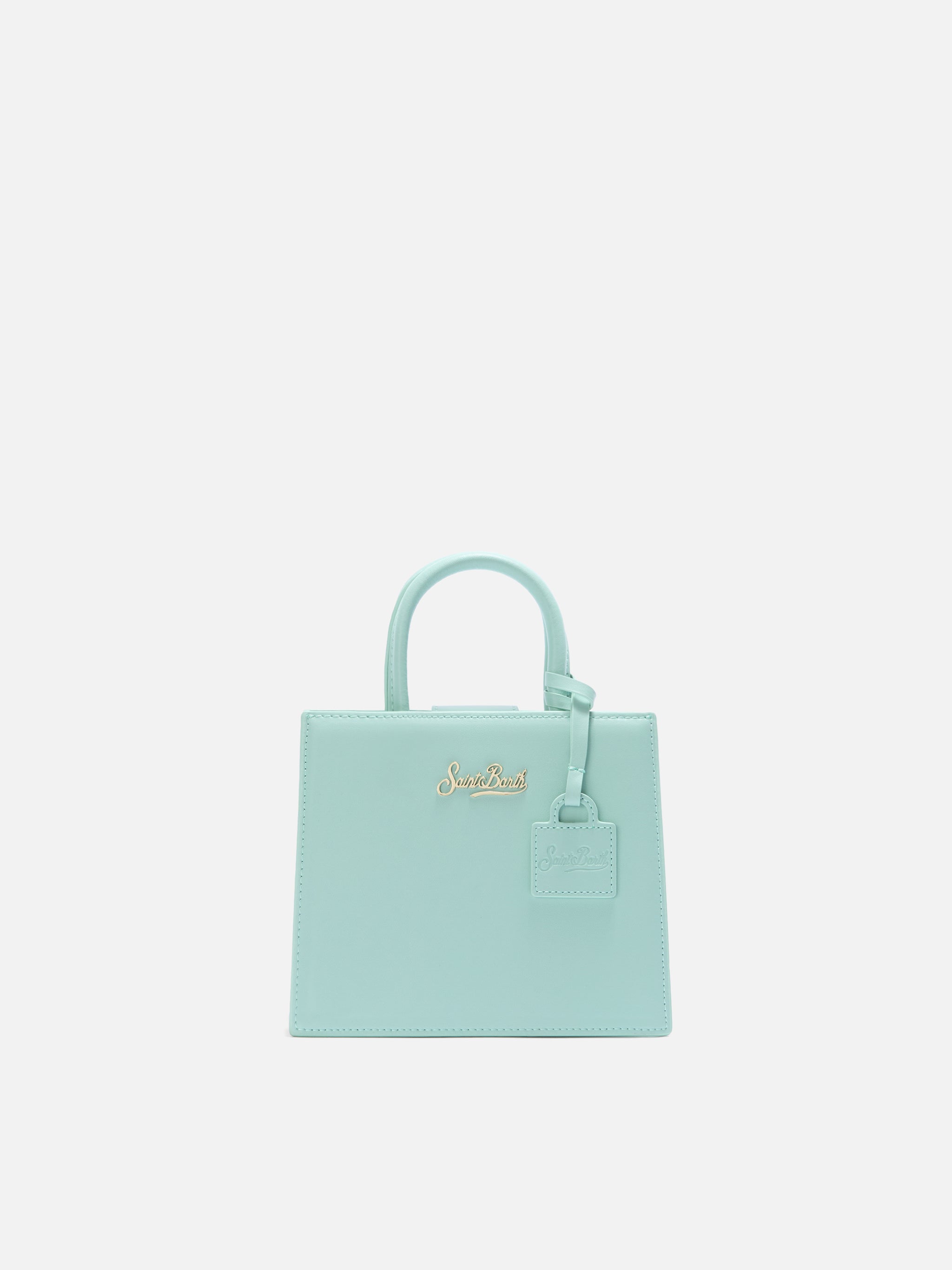 mc2-saint-barth-shop-mini-borsa-in-pelle-liscia-verde-menta-strutturata image 1