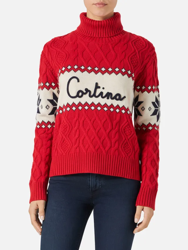 mc2-saint-barth-maglia-anton-donna-mezzo-collo-cortina-rossa image 1