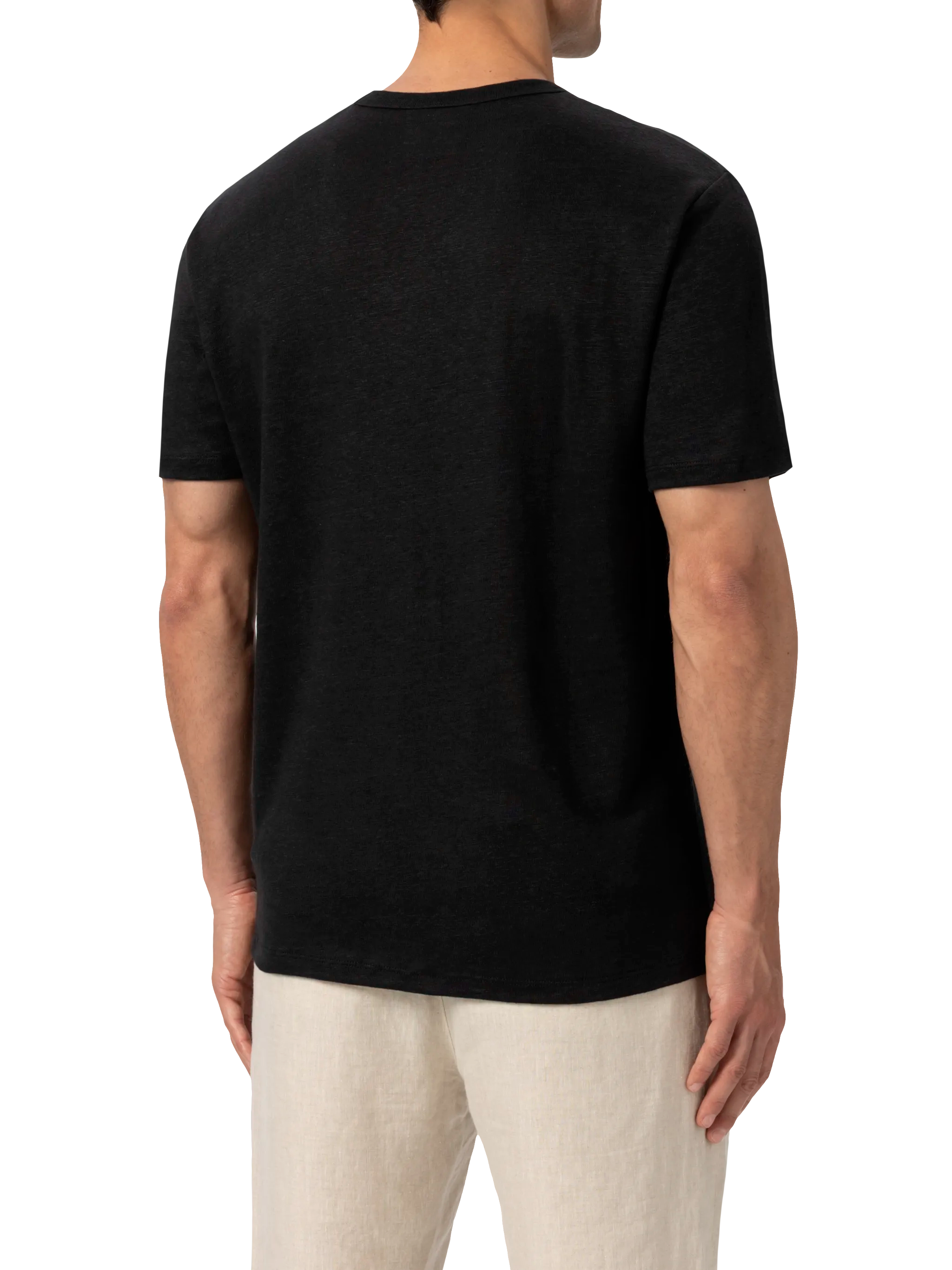 mc2-saint-barth-ecstasea-t-shirt-uomo-in-jersey-di-lino-nera image 4
