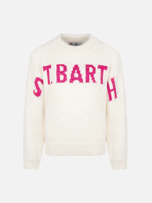 mc2-saint-barth-maglione-girocollo-bambina-danya-con-logo-saint-barth-in-lurex image 1