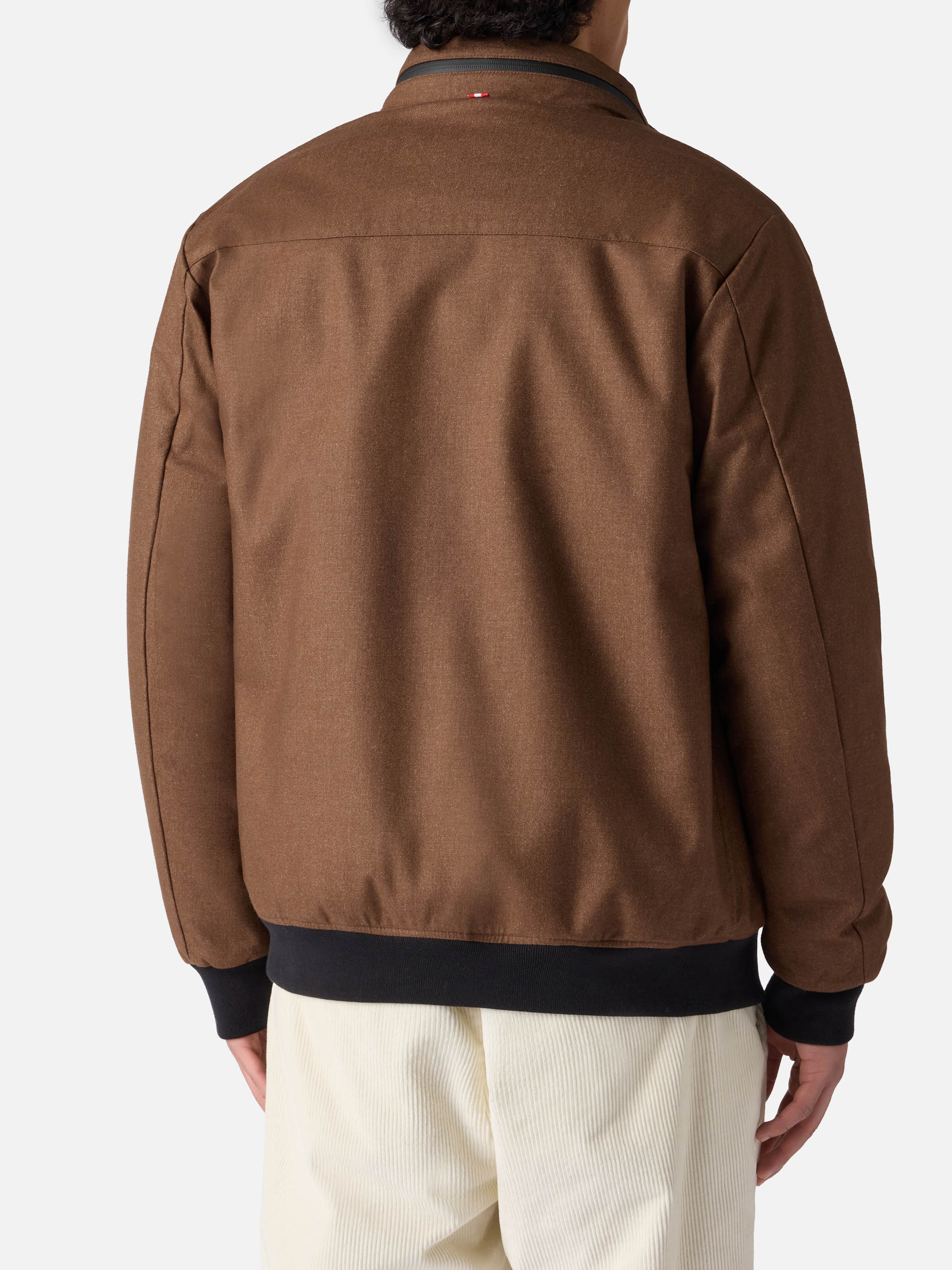 mc2-saint-barth-country-giubbotto-bomber-uomo-in-lana-marrone-con-fodera-in-tedd image 4