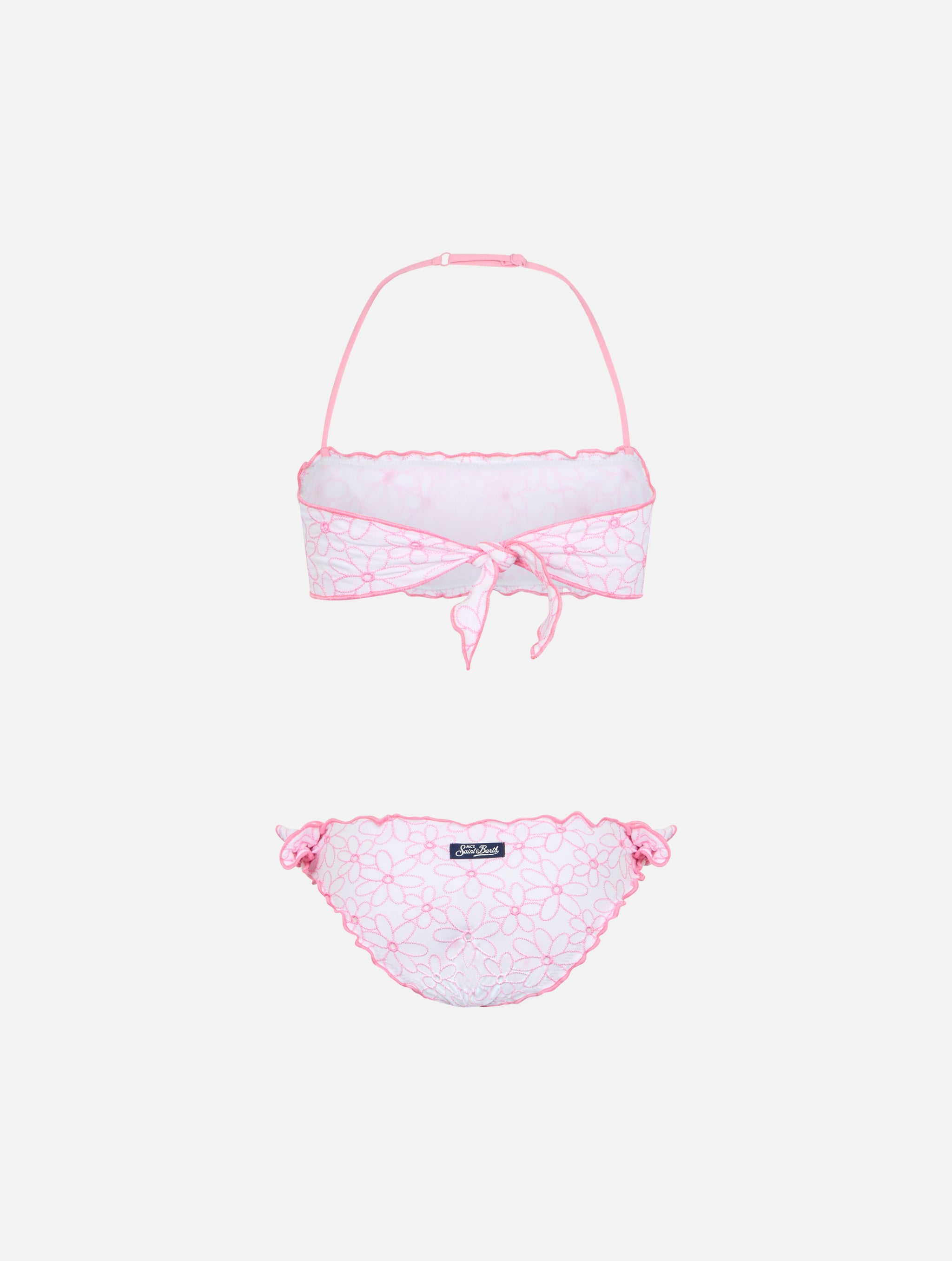 mc2-saint-barth-emy-bikini-fascia-bambina-bianco-con-ricamo-margherite image 2