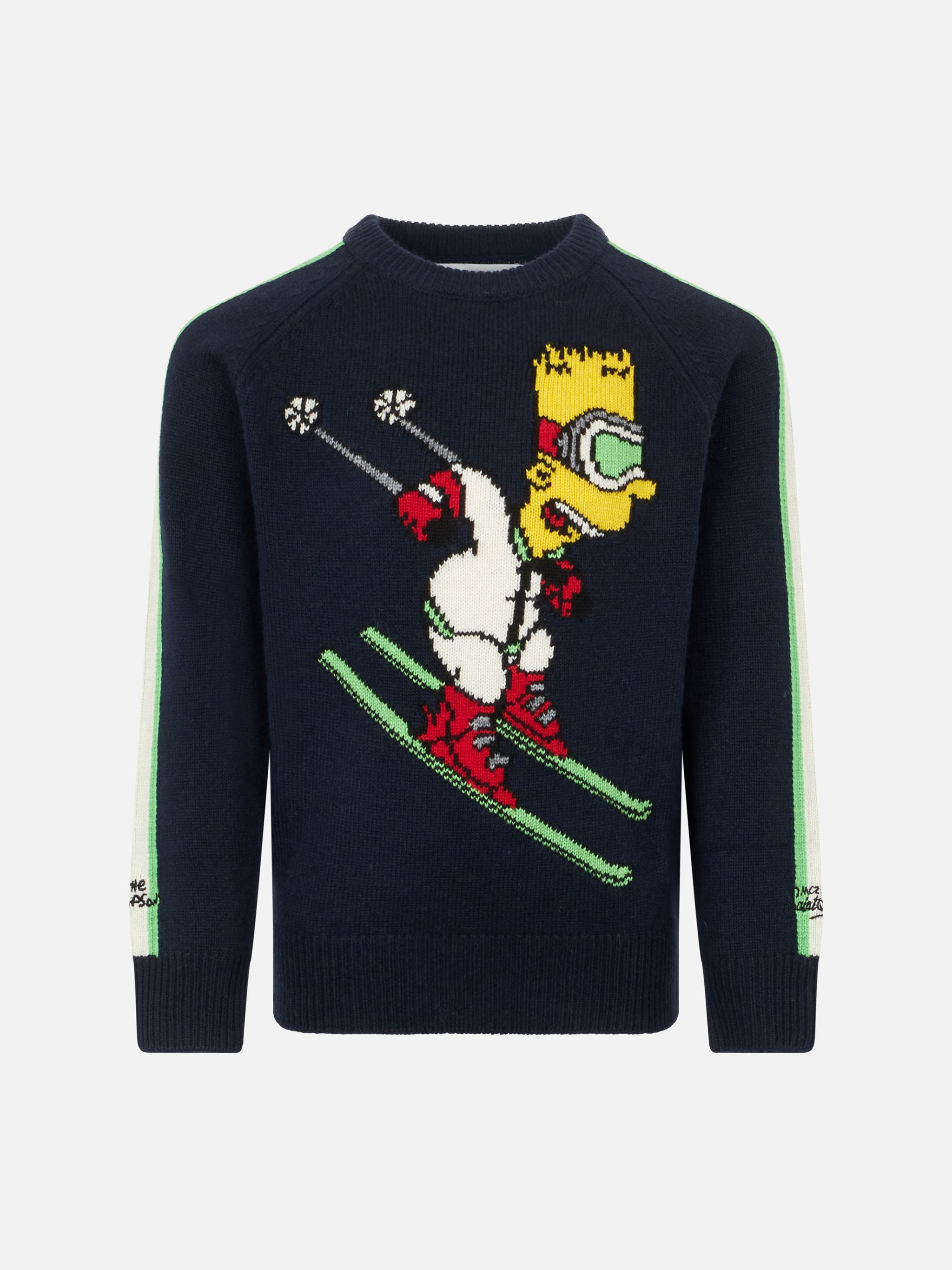 mc2-saint-barth-maglione-bambino-girocollo-stampa-bart-simpson-the-simpsons-spec image 1