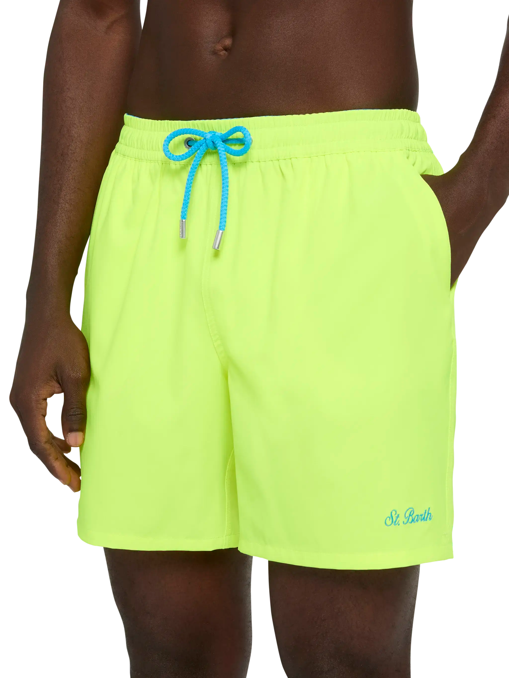 mc2-saint-barth-comfort-costume-mare-uomo-giallo-fluo-ricamo-st-barth image 4