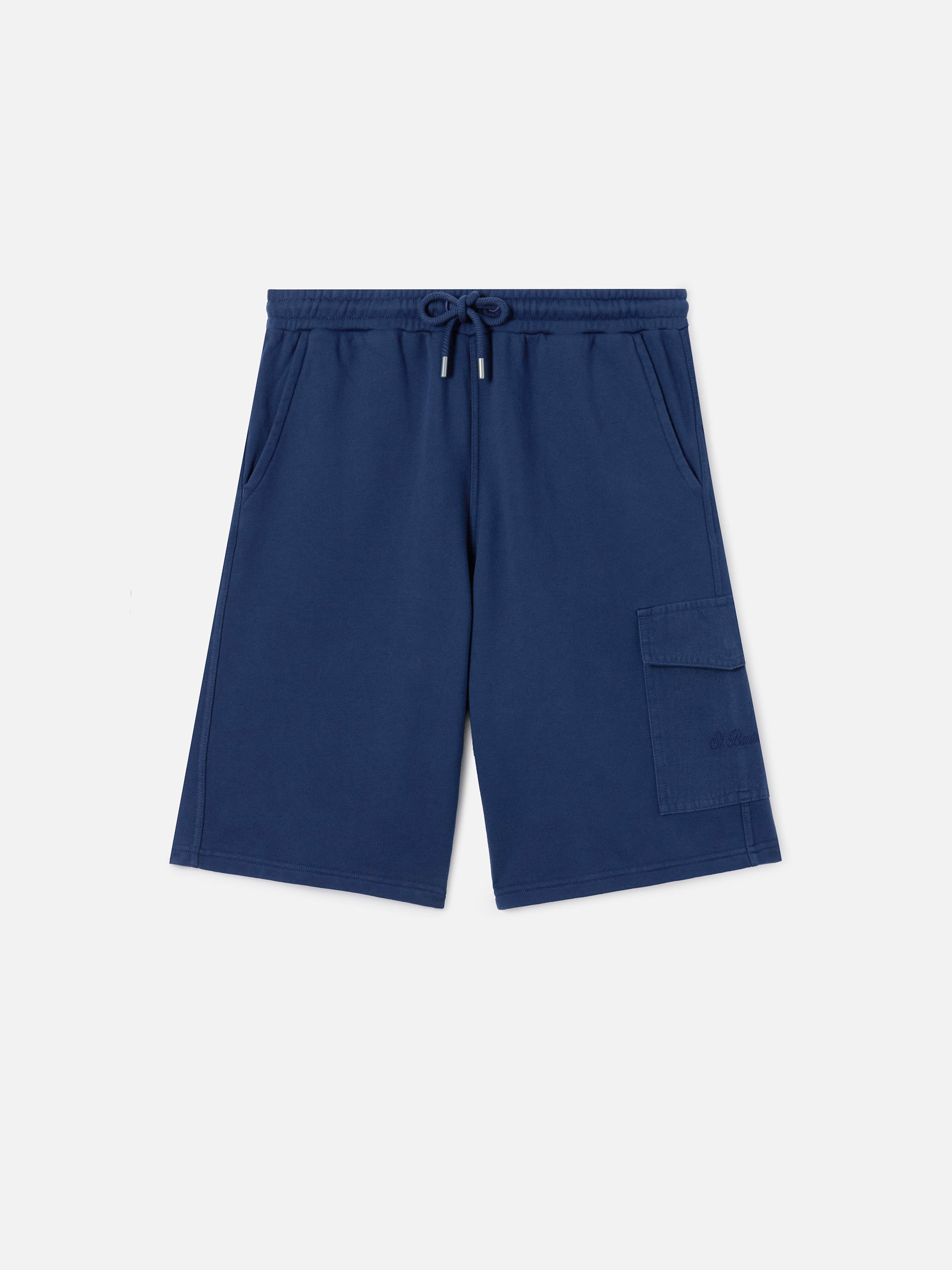 mc2-saint-barth-bermuda-argo-uomo-blu-navy-in-cotone-con-tasca-cargo image 4