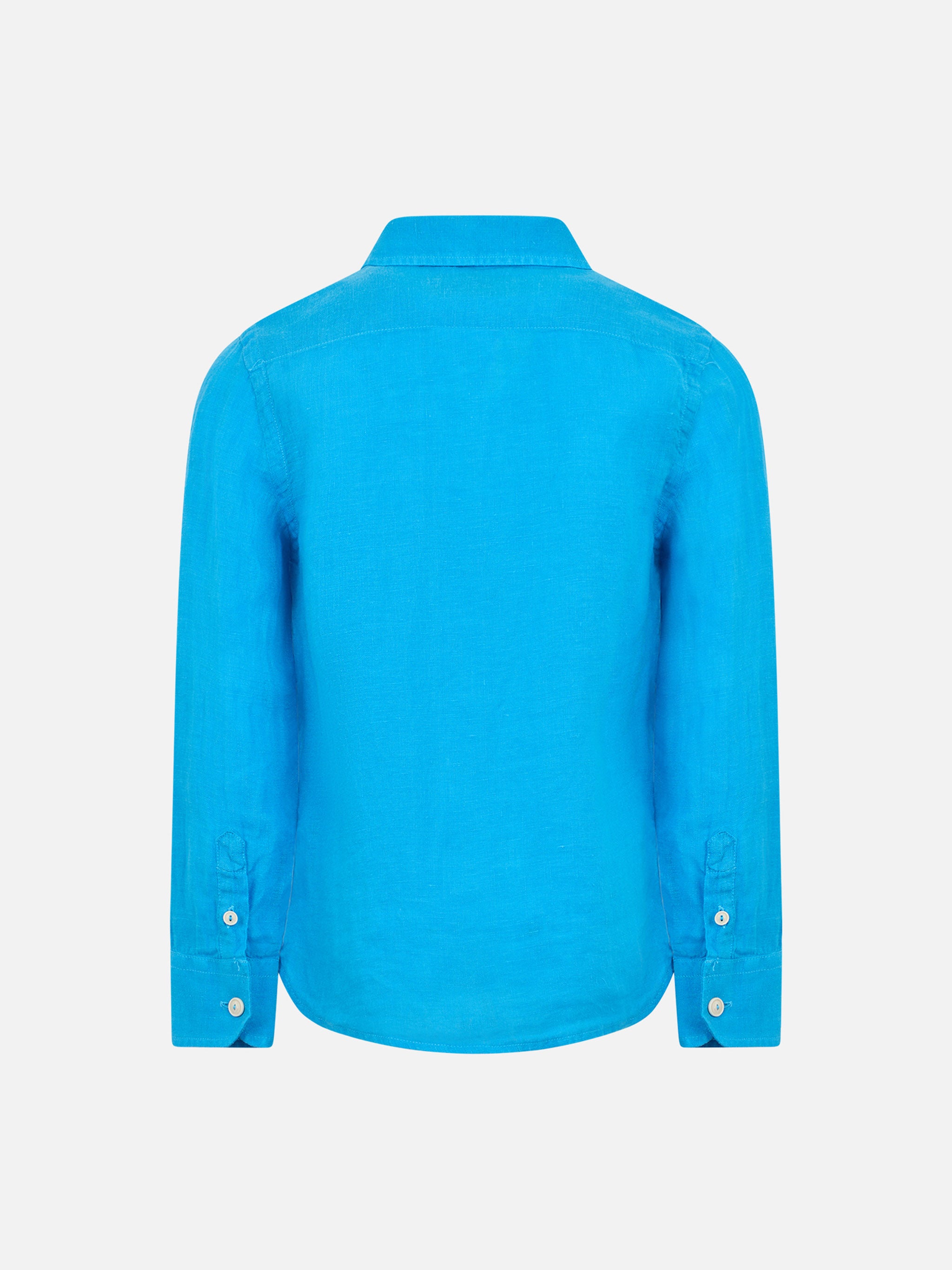 mc2-saint-barth-agnes-camicia-in-lino-turchese-bambino image 2