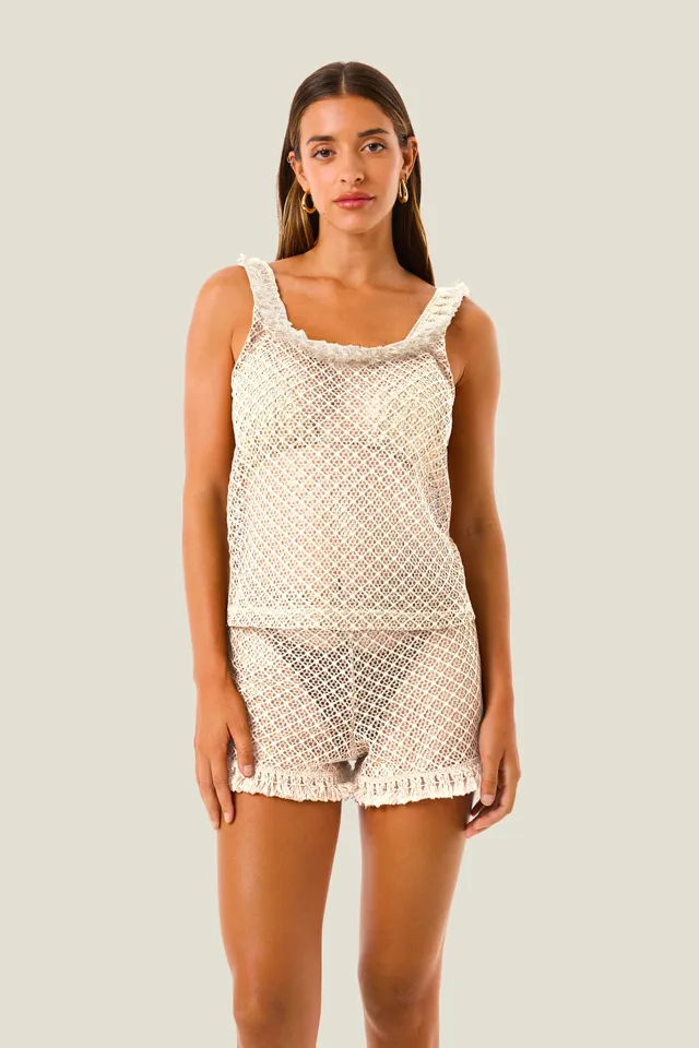 4giveness-short-natural-mesh-donna-cover-up-mare image 1