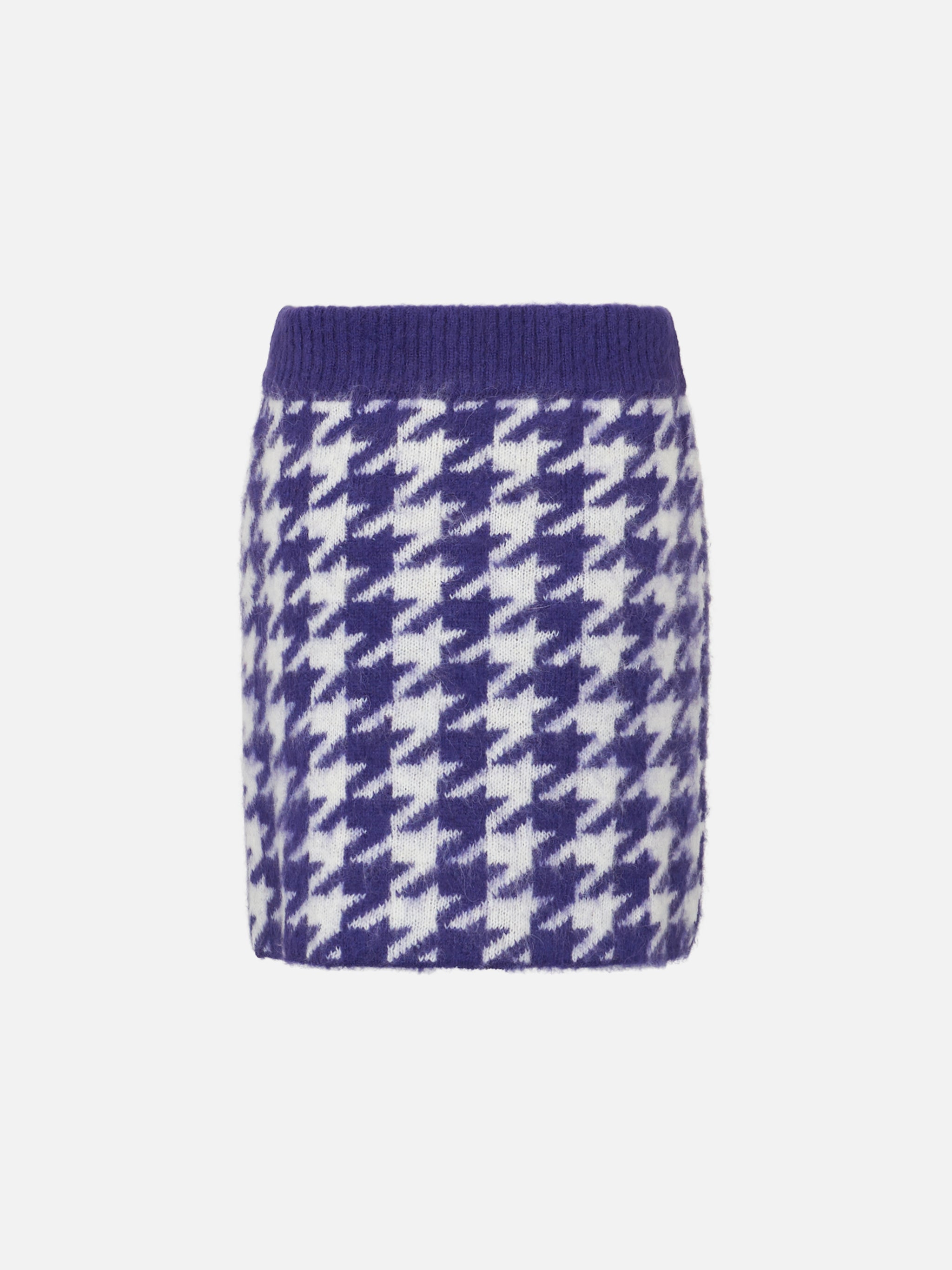 mc2-saint-barth-gonna-da-bambina-in-maglia-stampa-pied-de-poule-viola image 2