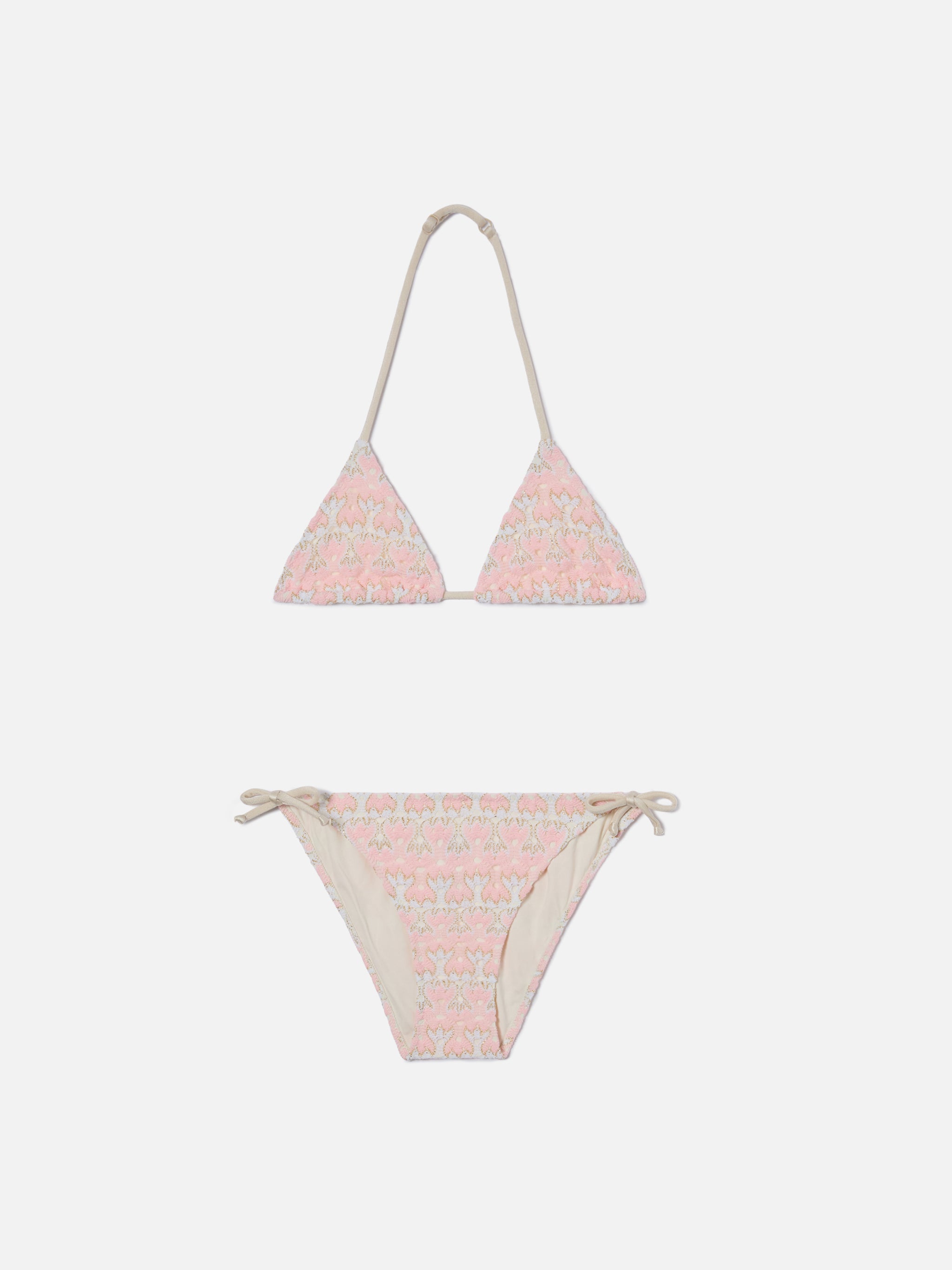 bikini-holly-mc2-saint-barth-rosa-e-panna-in-tessuto-raschel-floreale image 1