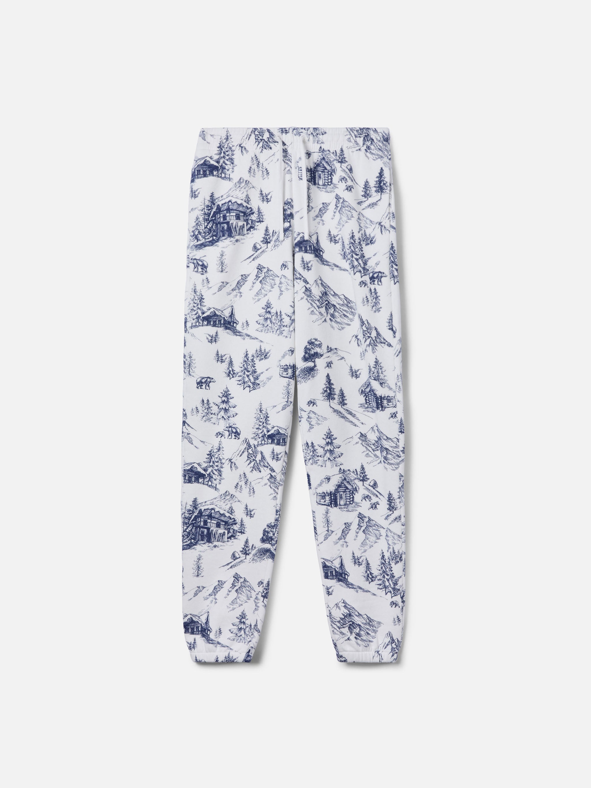 mc2-saint-barth-odalys-pantalone-felpa-donna-toile-de-jouy-bianco image 1