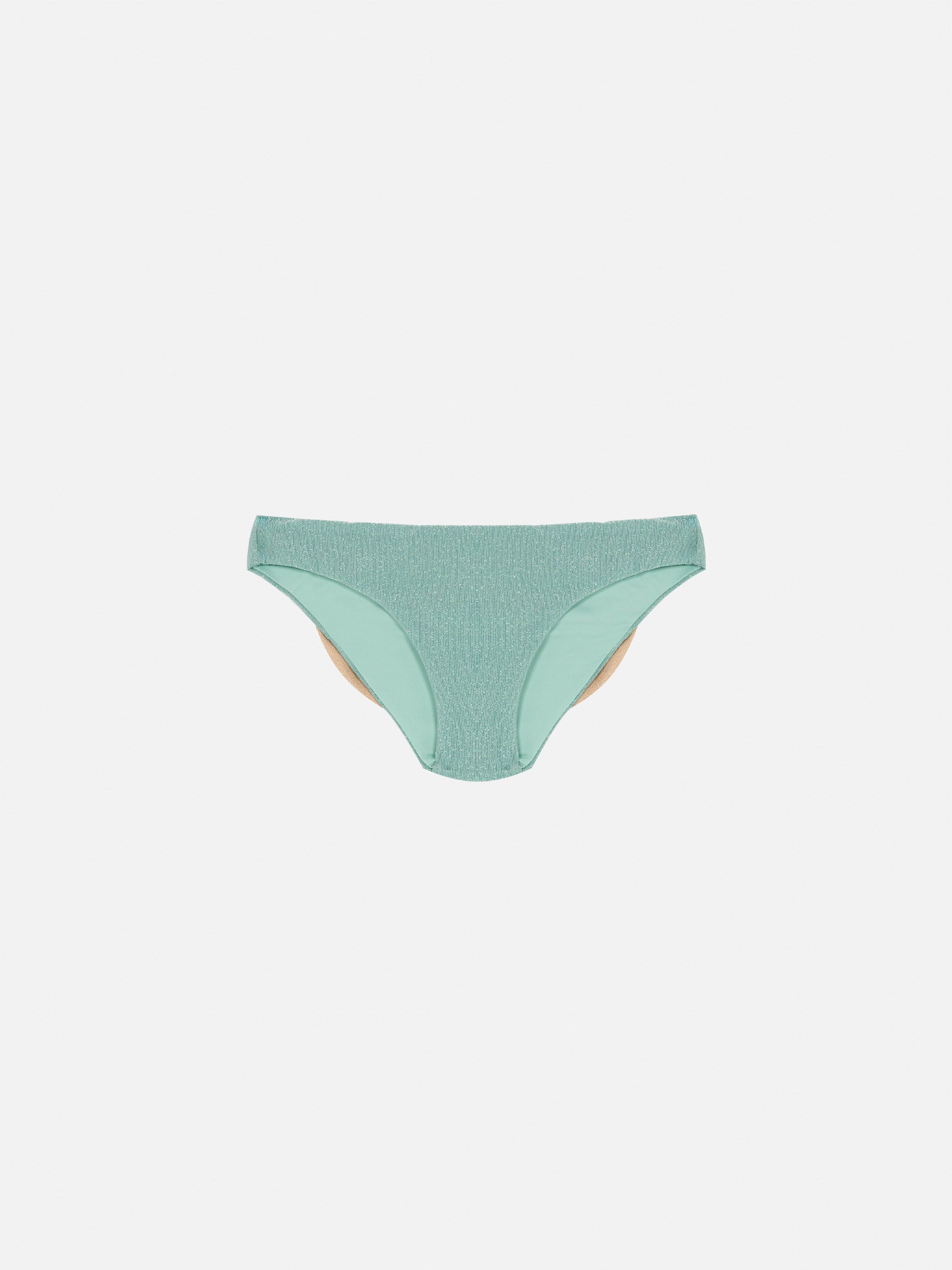 mc2-saint-barth-slip-madame-bambina-in-lurex-verde-acqua-con-fiocco image 2