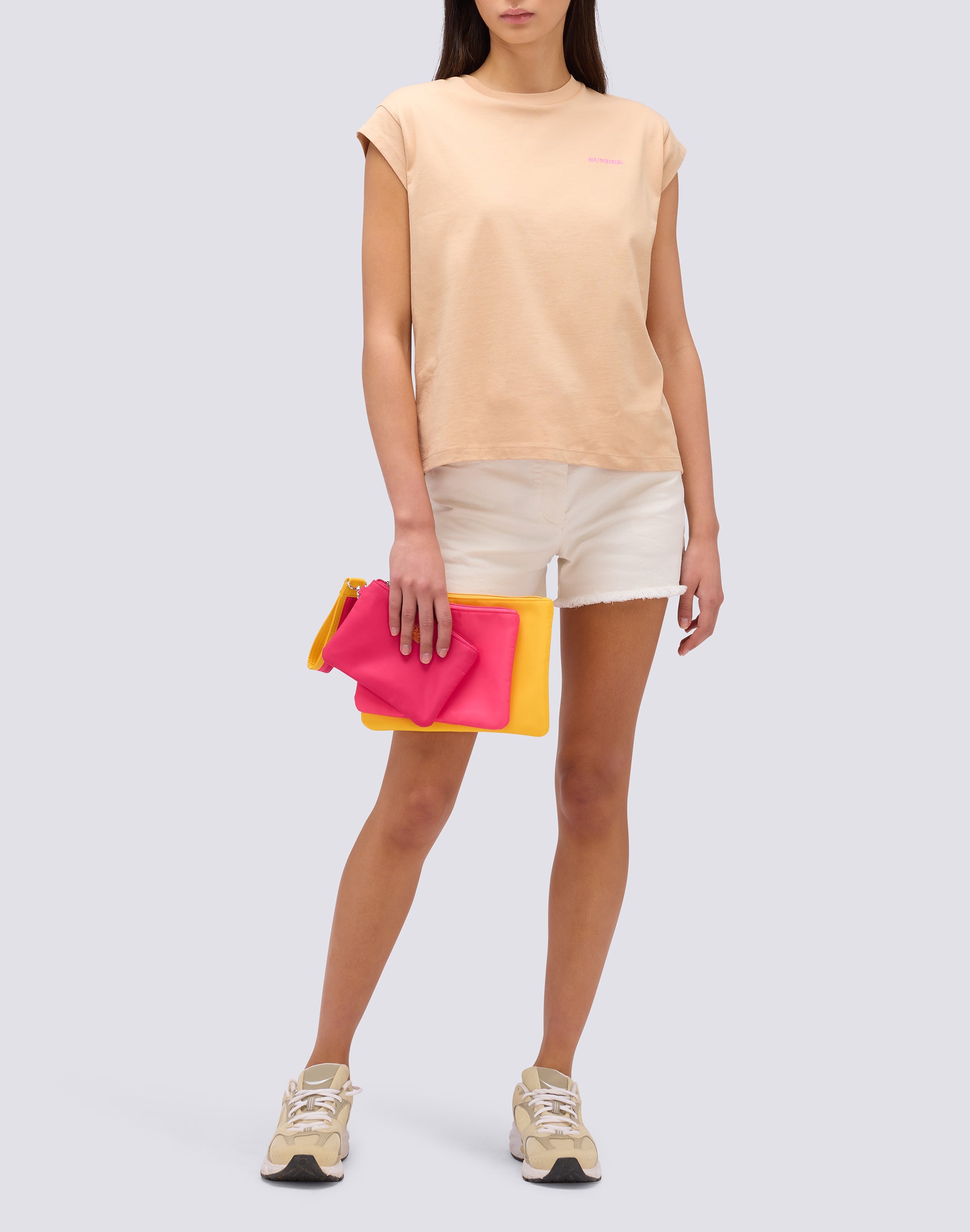 sundek-t-shirt-donna-boxy-con-stampa-degrad-w372tejs000 image 4