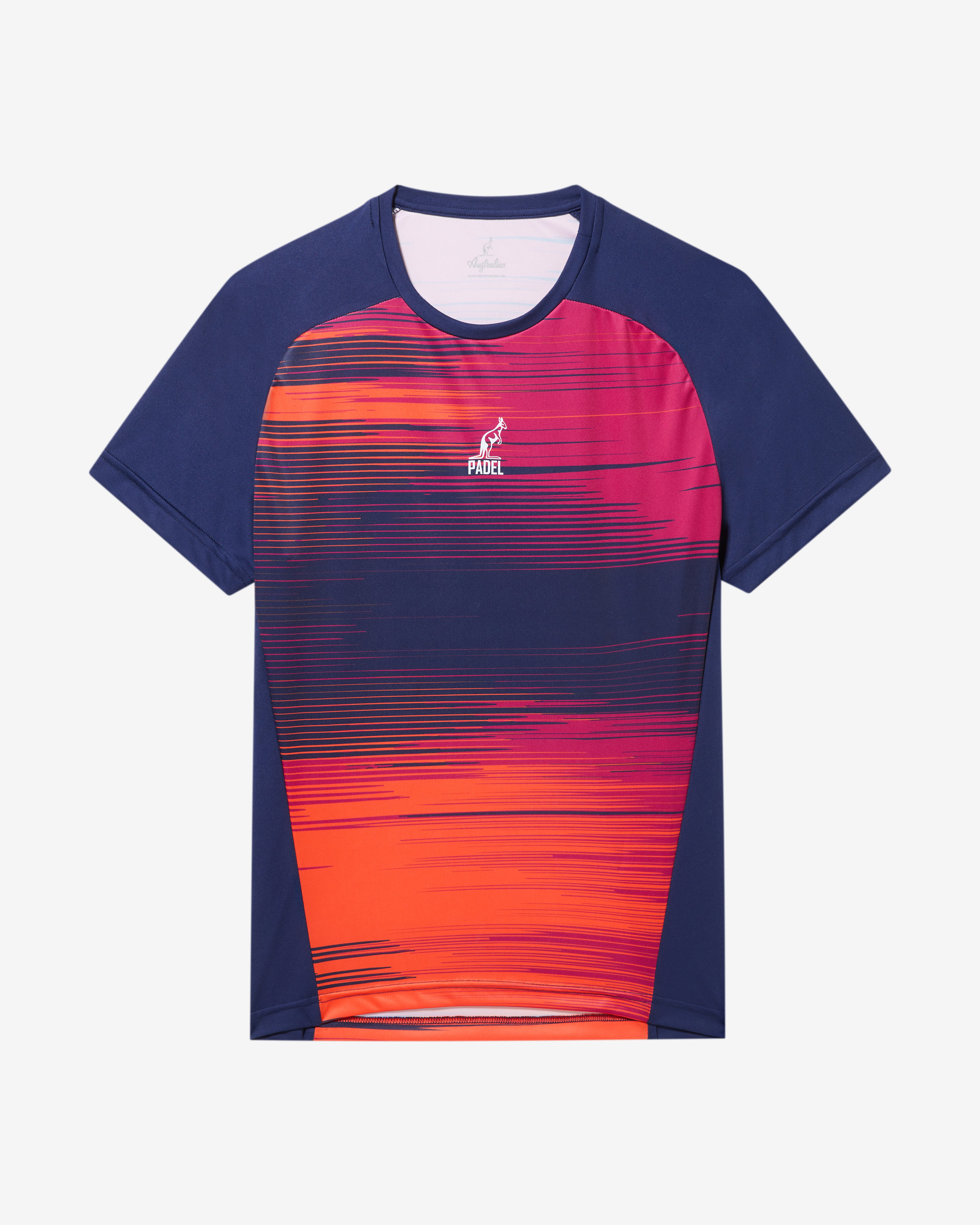 australian-gradient-lines-t-shirt-blu-cosmo-padel-performance image 6