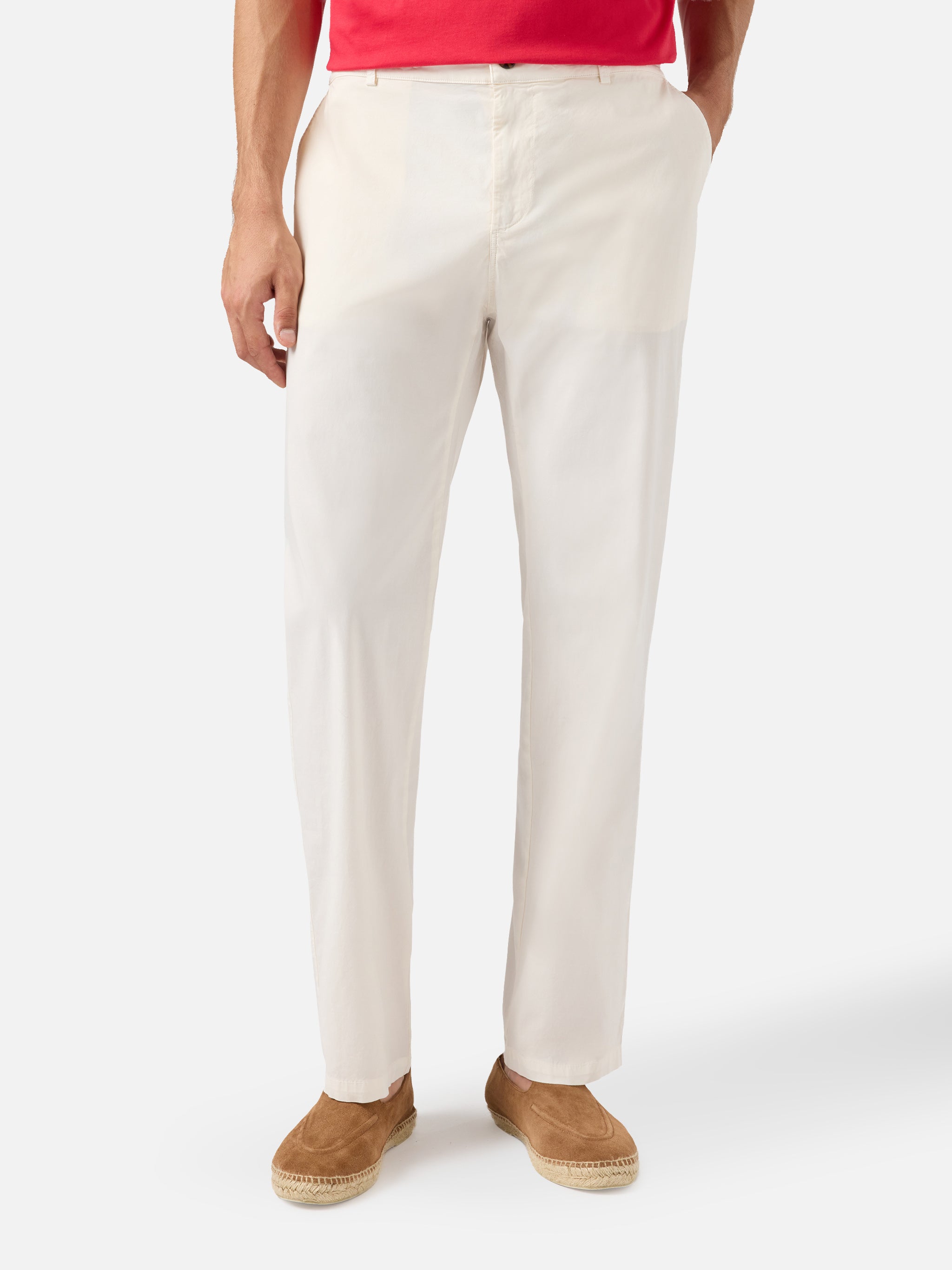 mc2-saint-barth-pantaloni-calais-in-cotone-bianco-con-coulisse-uomo image 1