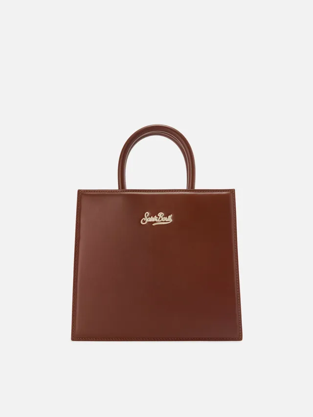 mc2-saint-barth-shop-bag-midi-in-pelle-marrone-tinta-unita image 1