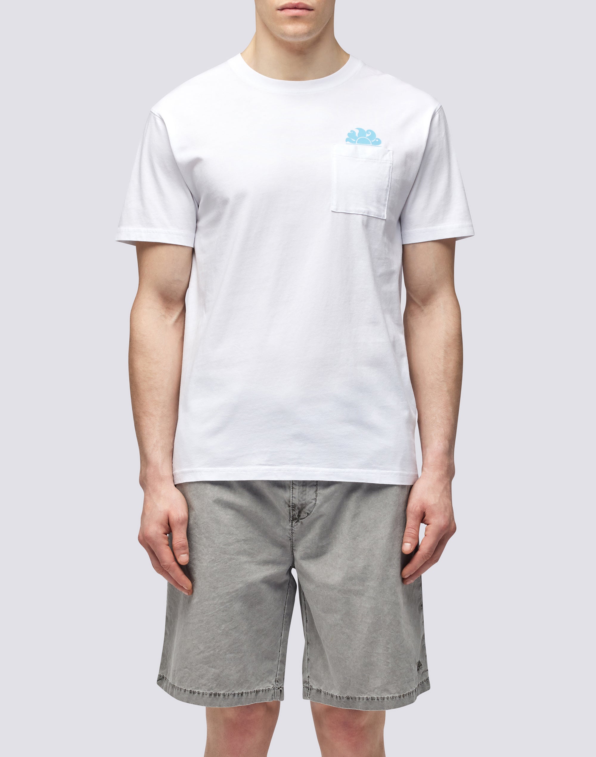 sundek-t-shirt-uomo-con-tasca-e-logo-iconic image 2