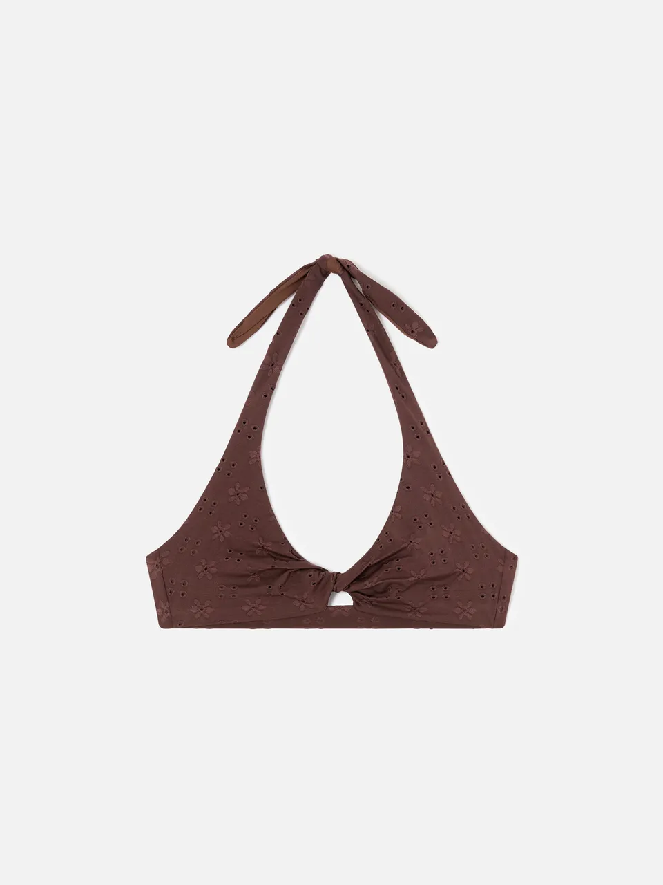 mc2-saint-barth-top-bikini-leda-bralette-sangallo-marrone-cut-out image 1