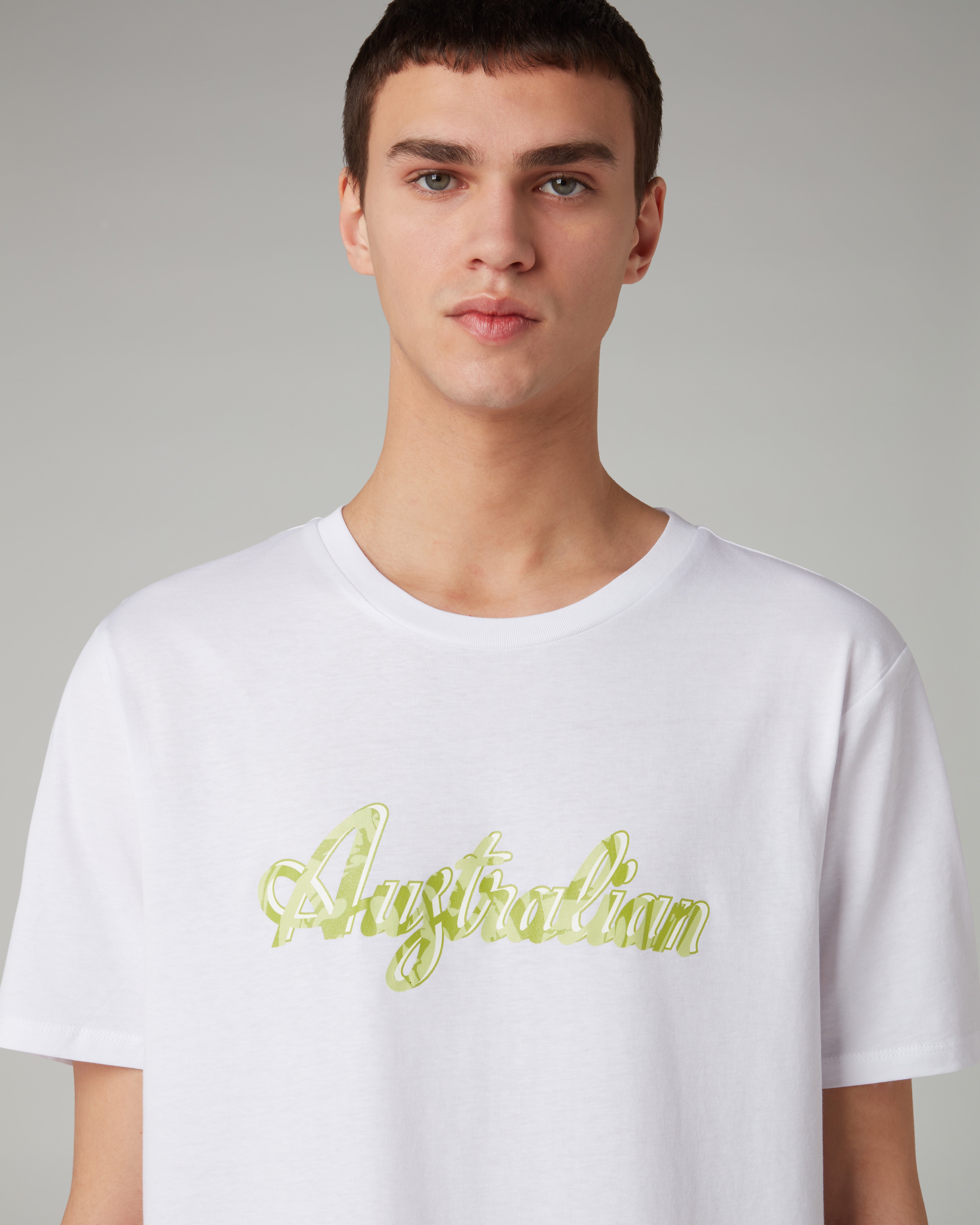 australian-logo-ripple-t-shirt-maglietta-cotone-bianca-regular image 4