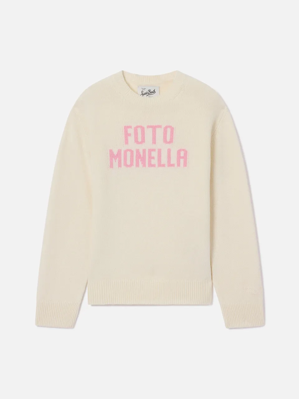 mc2-saint-barth-princess-maglia-girocollo-bambina-panna-foto-monella image 1