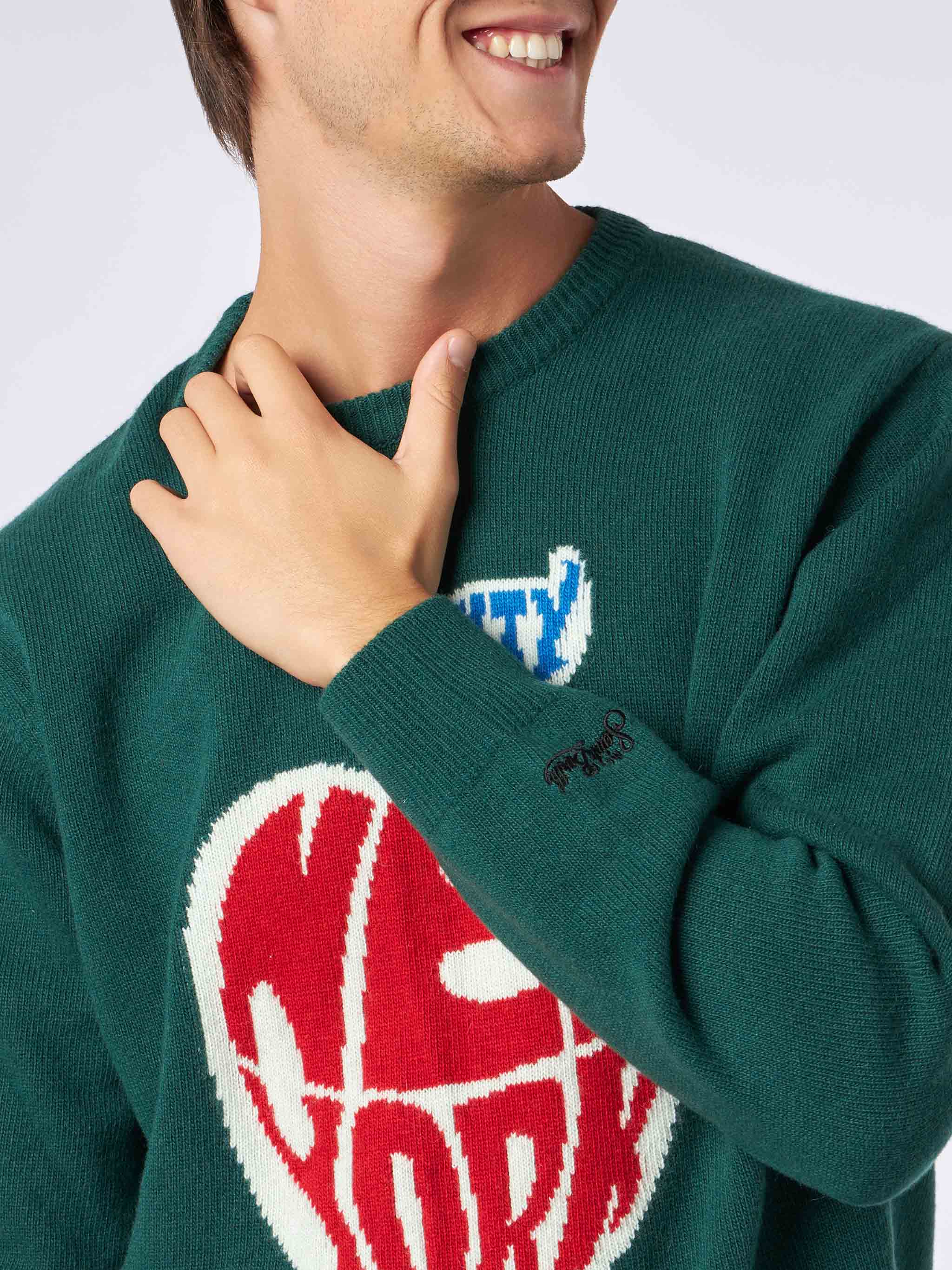 mc2-saint-barth-maglione-heron-new-york-apple-da-uomo-verde-scuro image 2