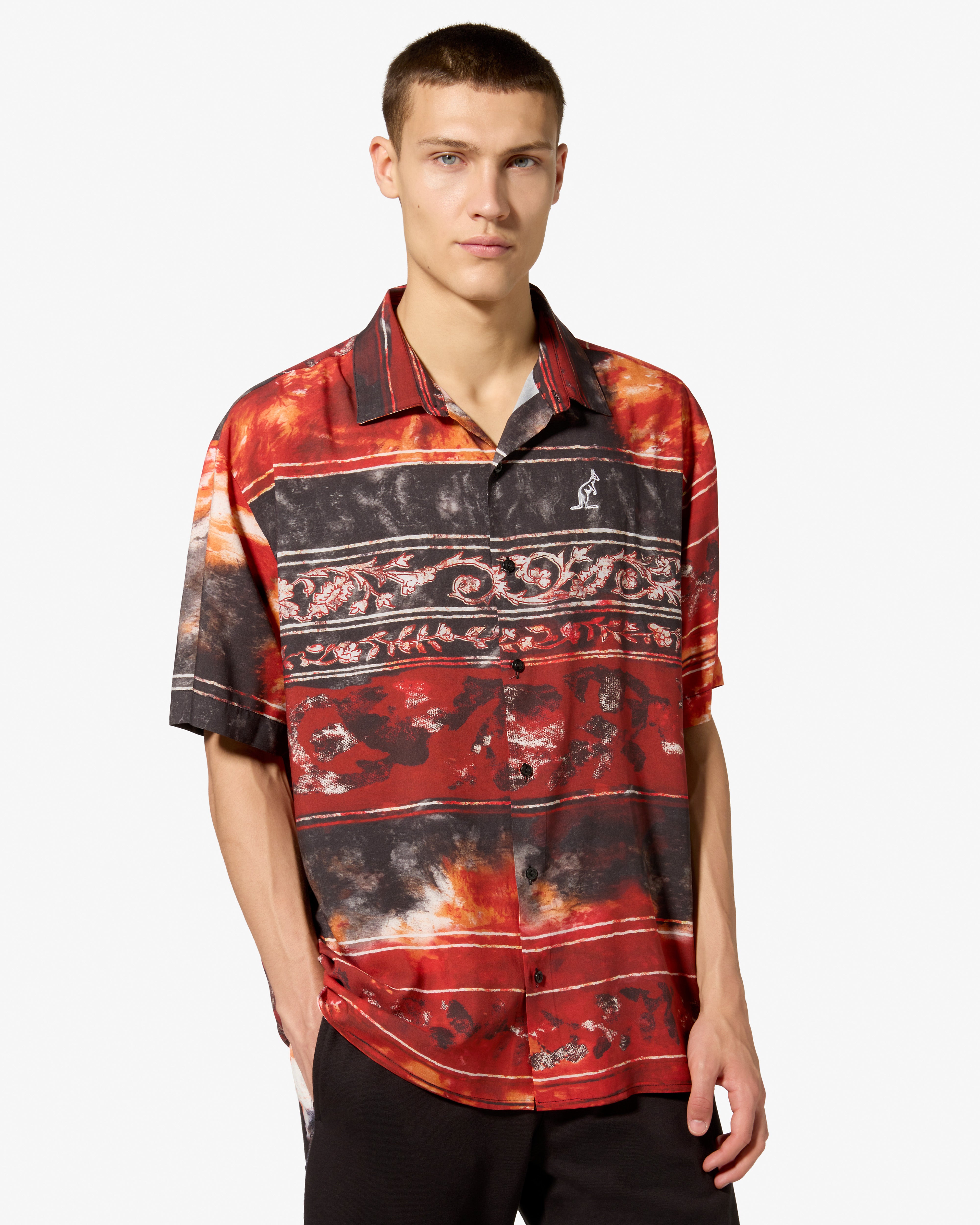 australian-suava-shirt-camicia-baku-rosso-vivo-vestibilit-old-1994 image 2