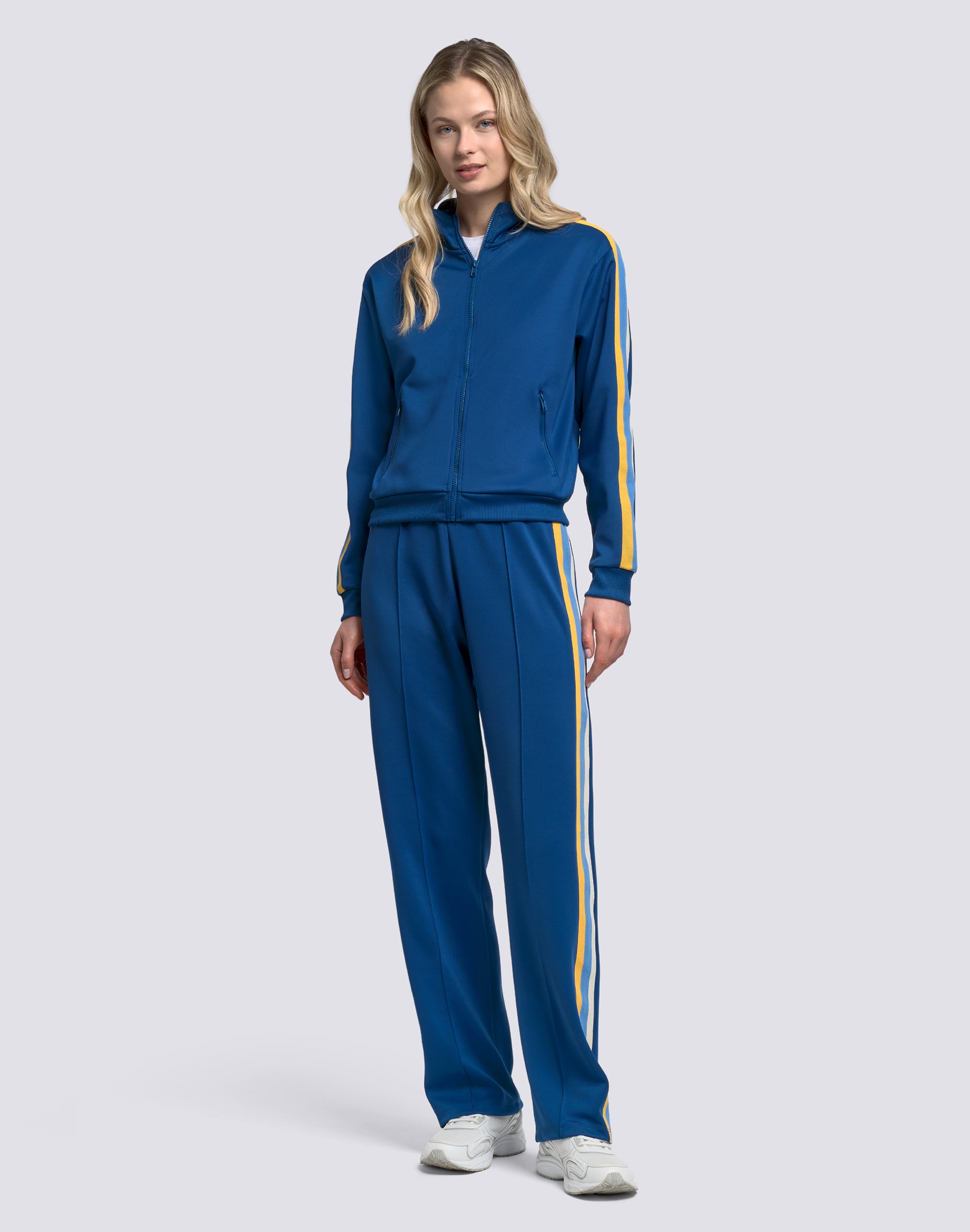sundek-pantaloni-tuta-donna-scuba-taglio-dritto-con-arcobaleno-laterale image 1