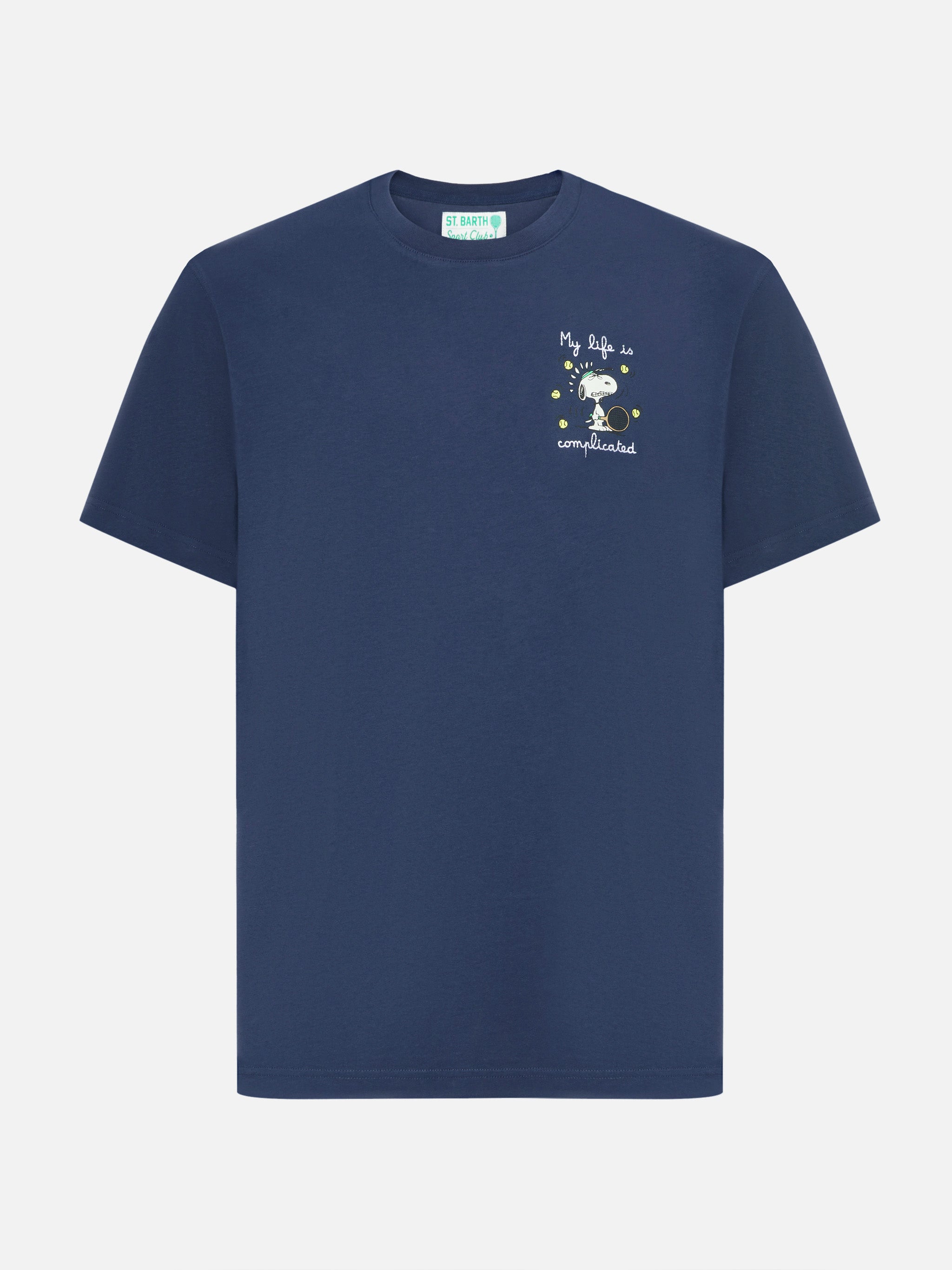 mc2-saint-barth-t-shirt-arnott-uomo-in-cotone-blu-navy-snoopy-peanuts-special-ed image 5