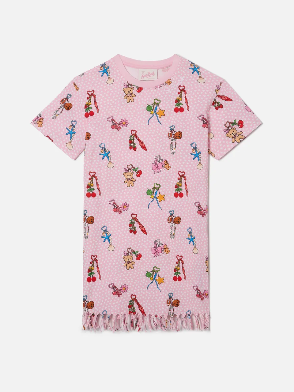 mc2-saint-barth-abito-abbey-bambina-cotone-organico-rosa-cuori image 1