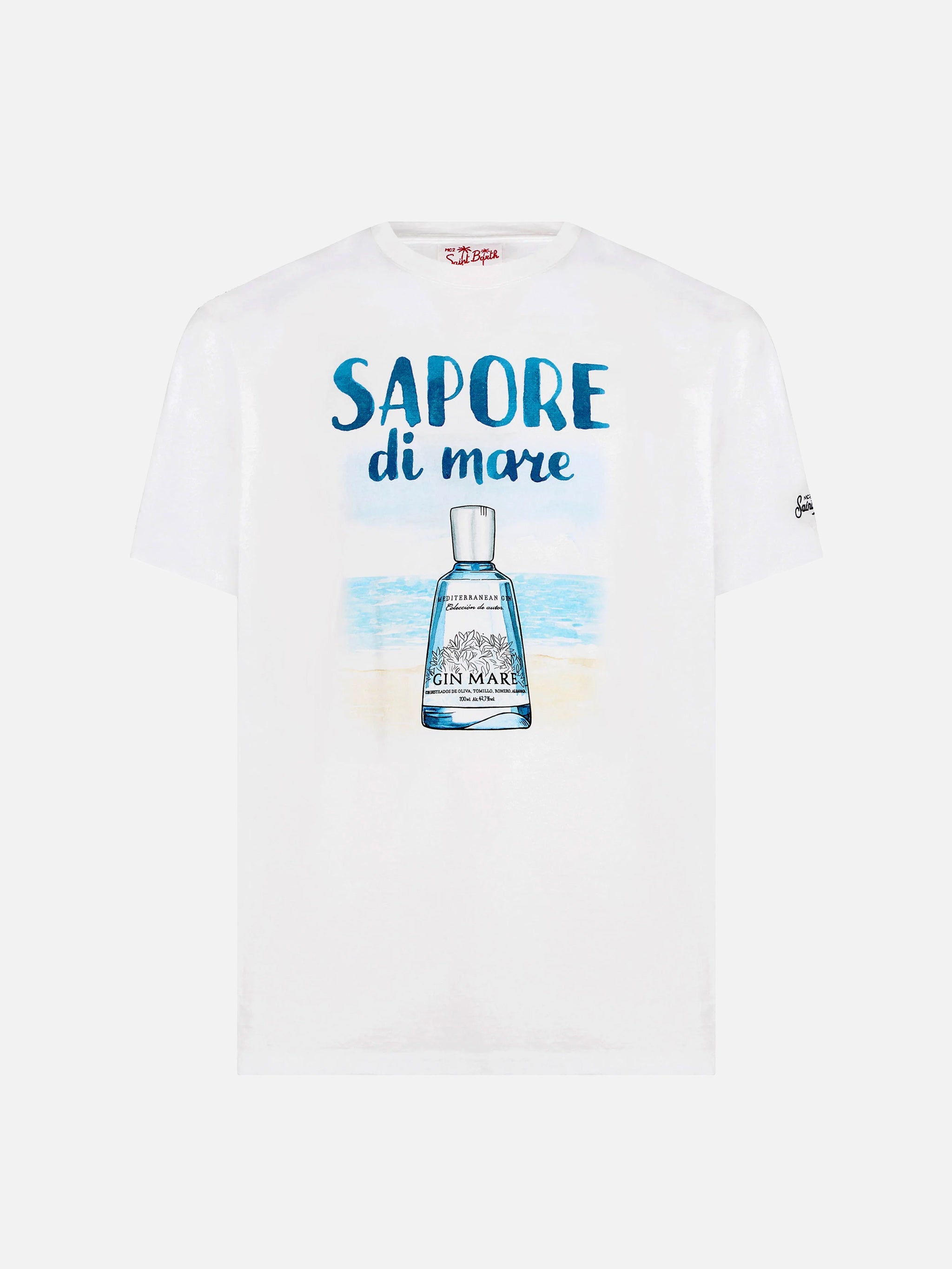 mc2-saint-barth-t-shirt-uomo-bianca-special-edition-gin-mare-sapore-di-mare image 1