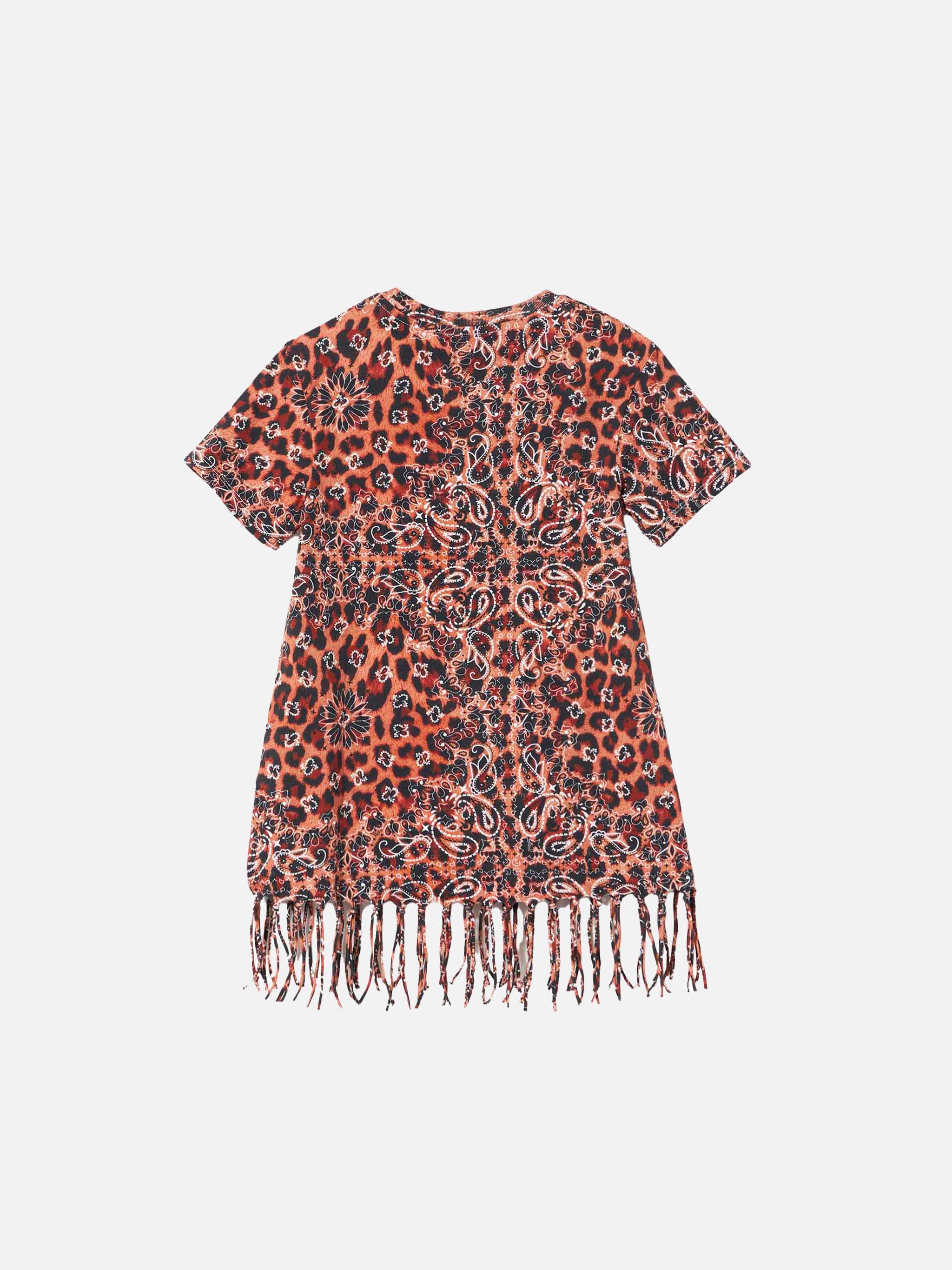 mc2-saint-barth-abito-da-bambina-in-cotone-leopardato-con-frange image 2
