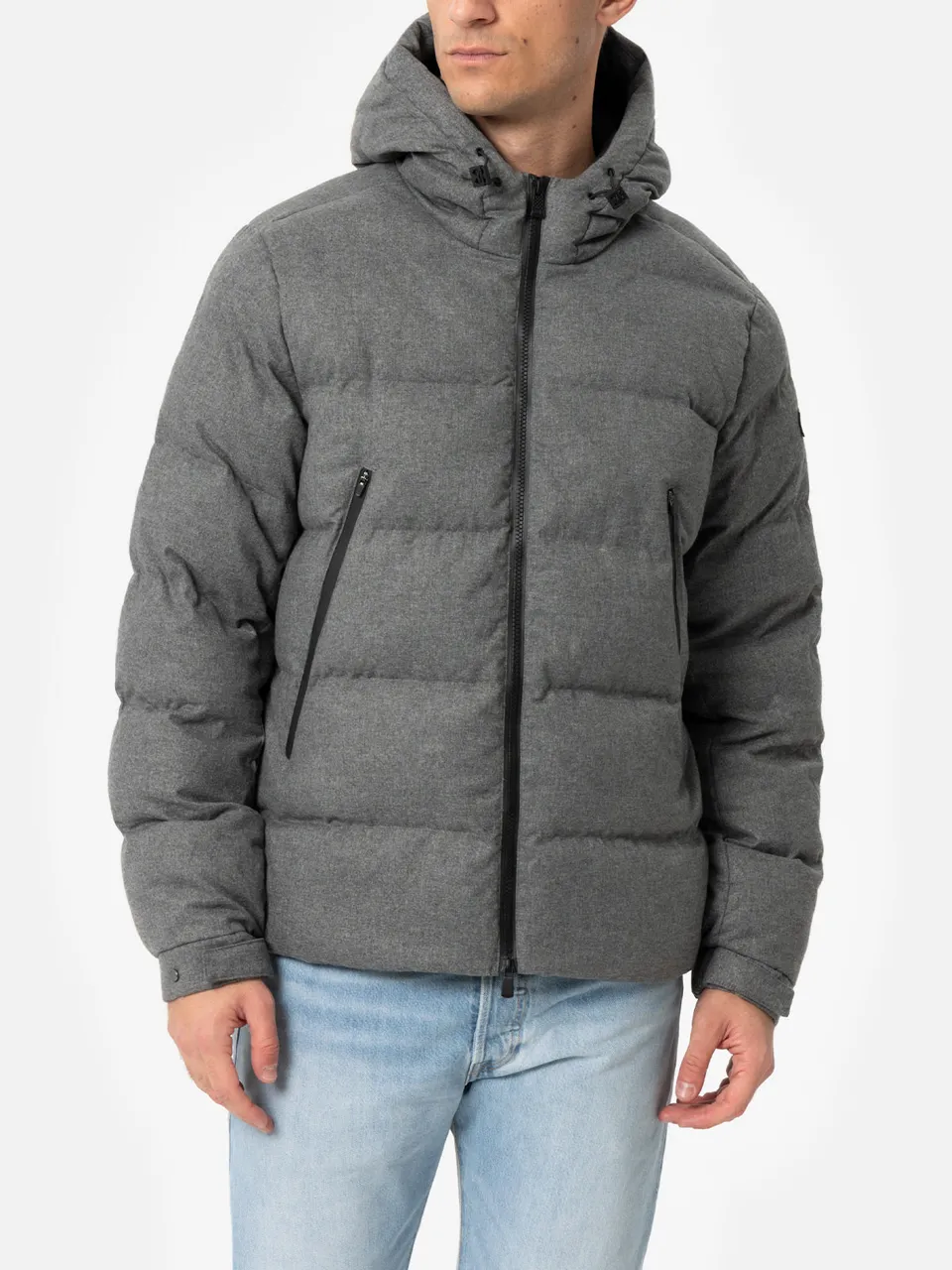 mc2-saint-barth-giacca-maier-uomo-flanella-grigio-m-lange-imbottita-con-cappucci image 1