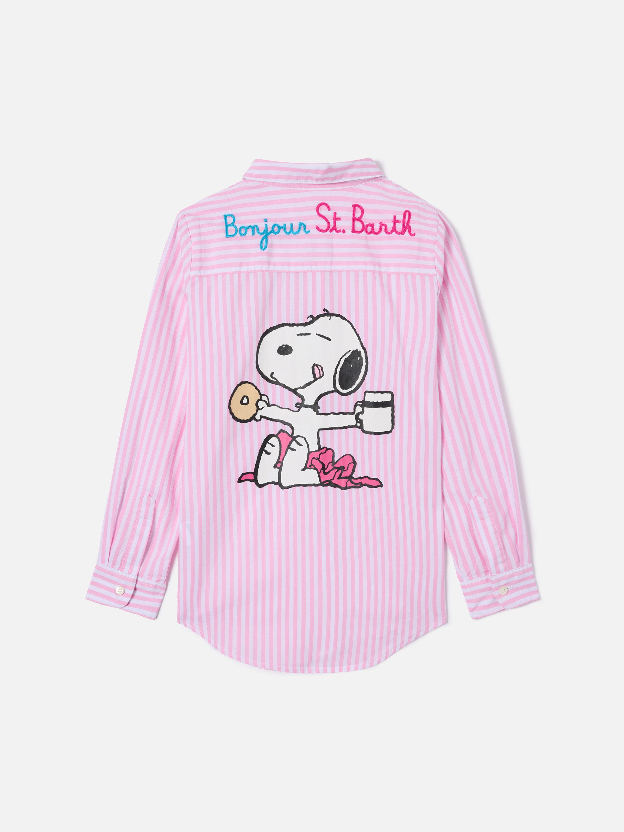 mc2-saint-barth-camicia-mini-brigitte-a-righe-rosa-con-ricamo-bonjour-special-ed image 3
