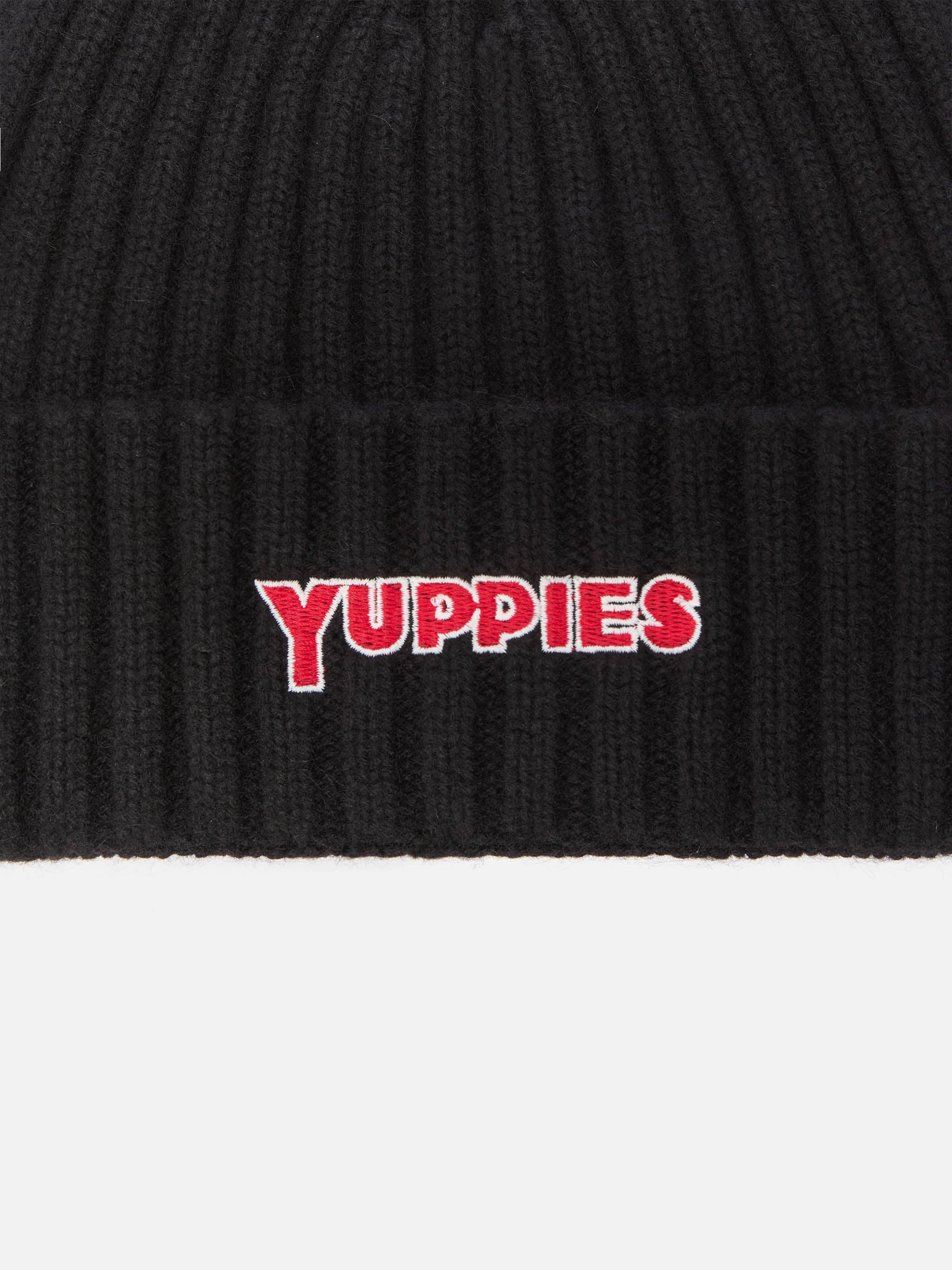 mc2-saint-barth-wengen-berretto-in-misto-cashmere-nero-con-ricamo-yuppies image 2