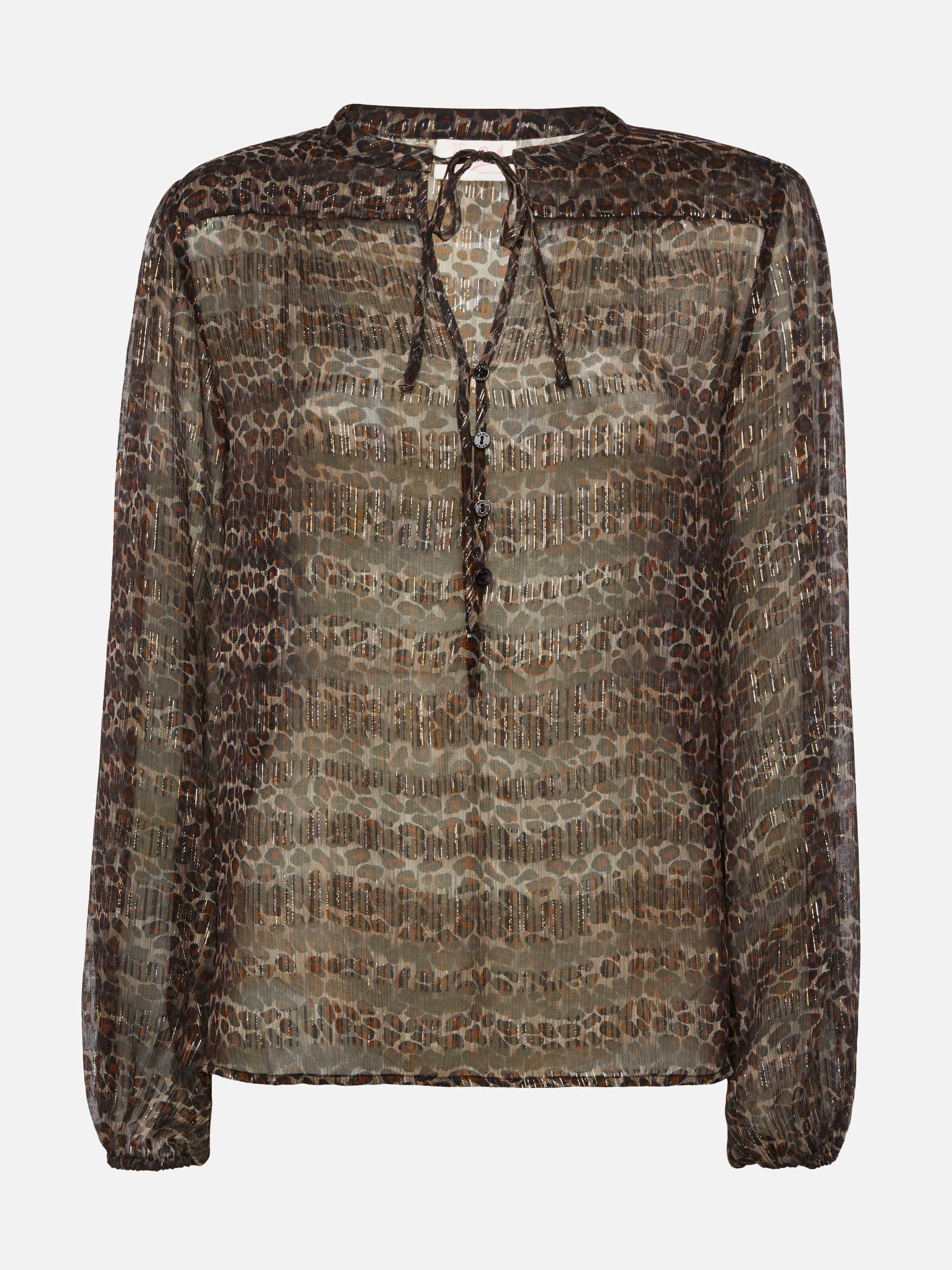 mc2-saint-barth-harper-blusa-donna-oversize-in-voile-di-seta-lurex-animalier-mar image 1
