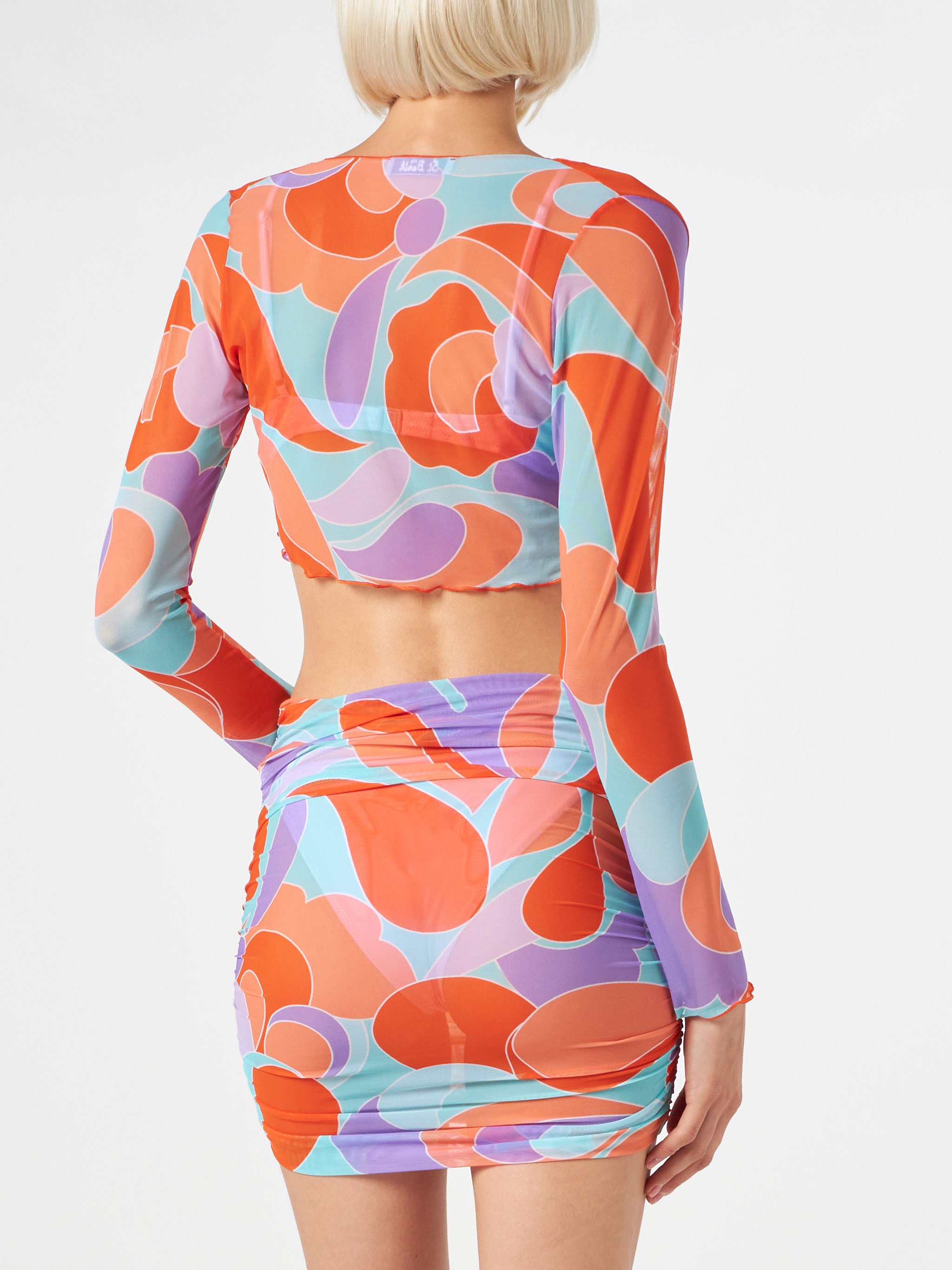 mc2-saint-barth-elinor-cardigan-crop-donna-in-tulle-con-stampa-onde image 4