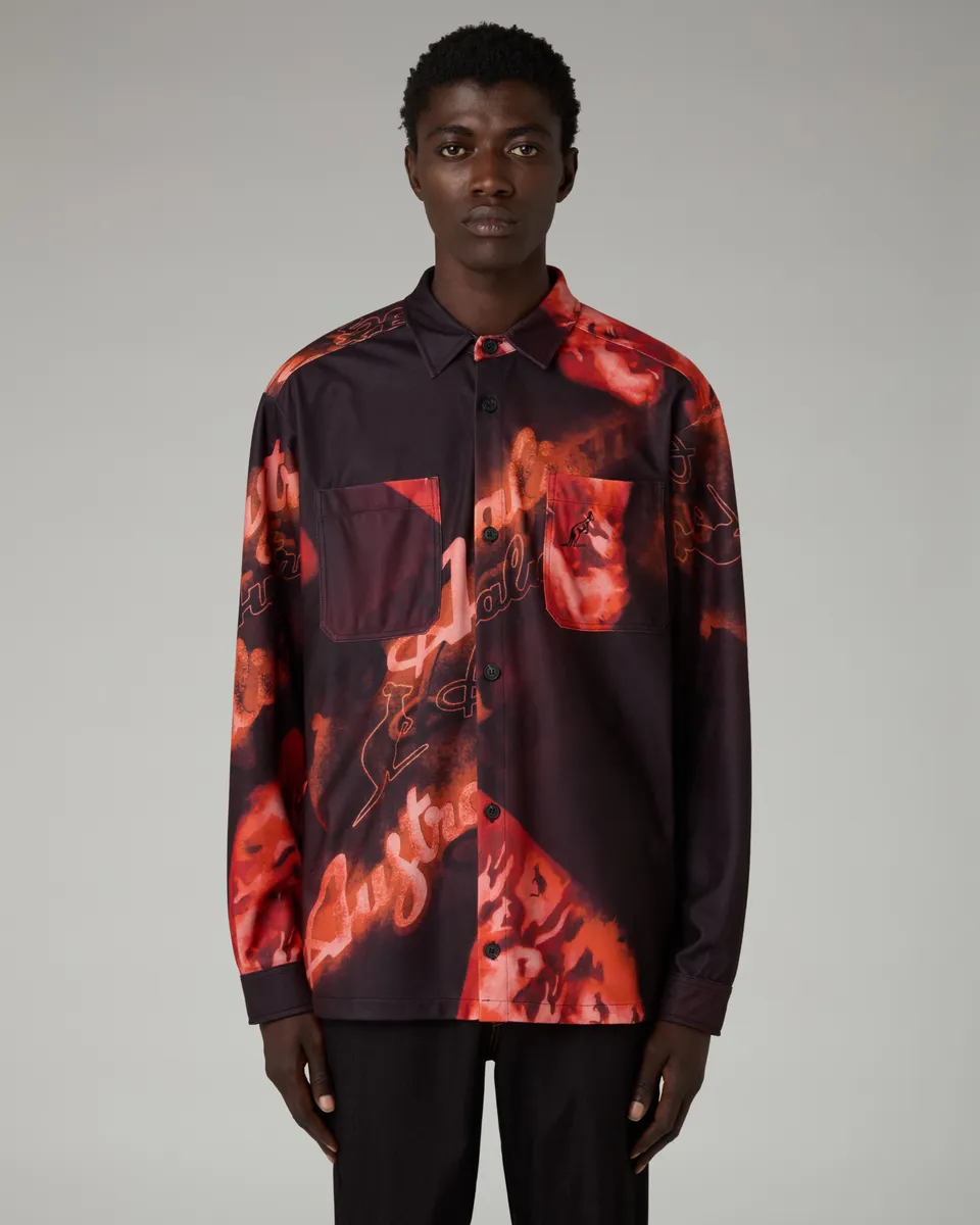 australian-rust-printed-shirt-arucm0003-camicia-over-in-sabrinda-fantasia image 1
