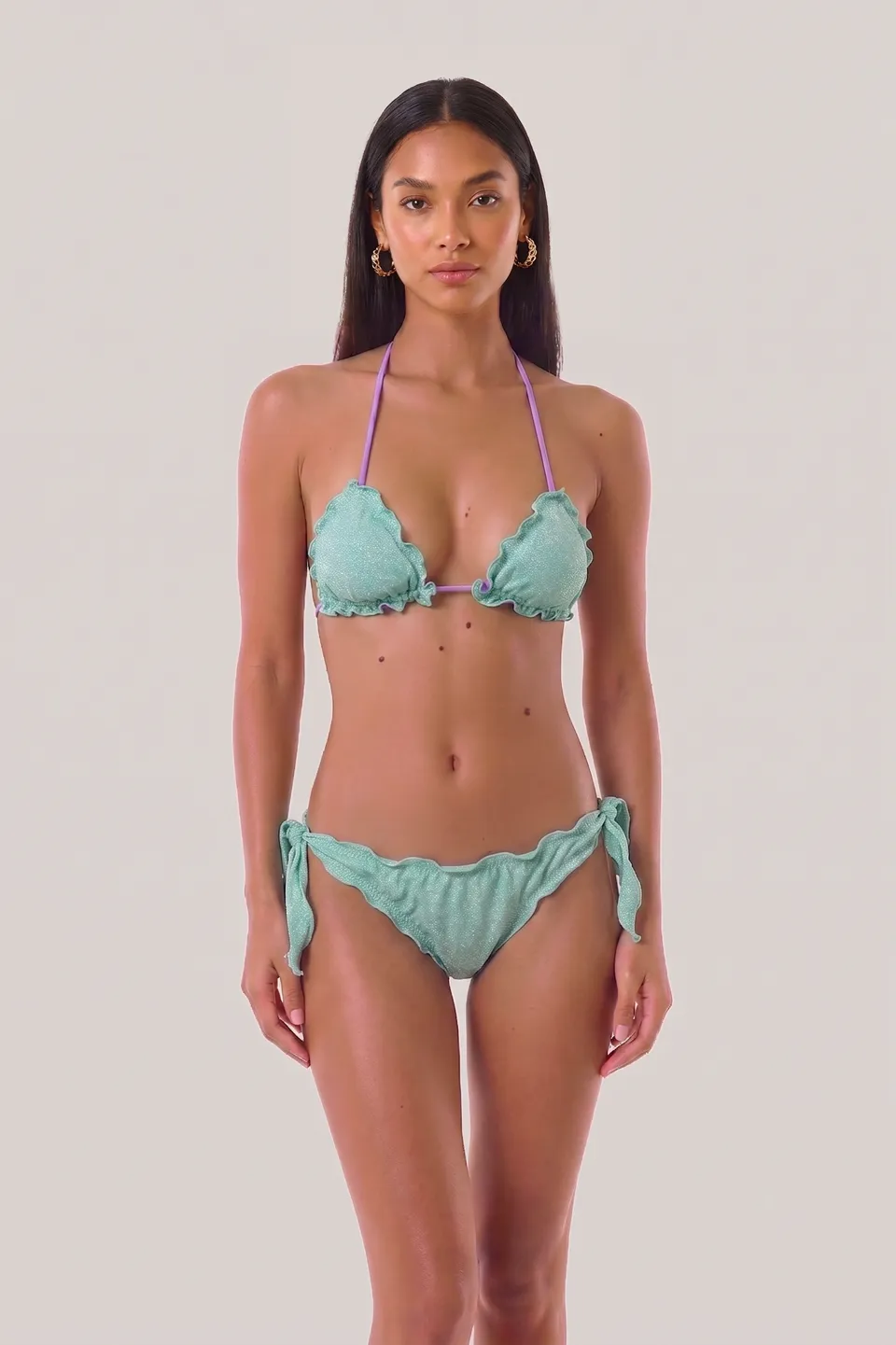 4giveness-bikini-triangolo-e-slip-glitter-donna image 1