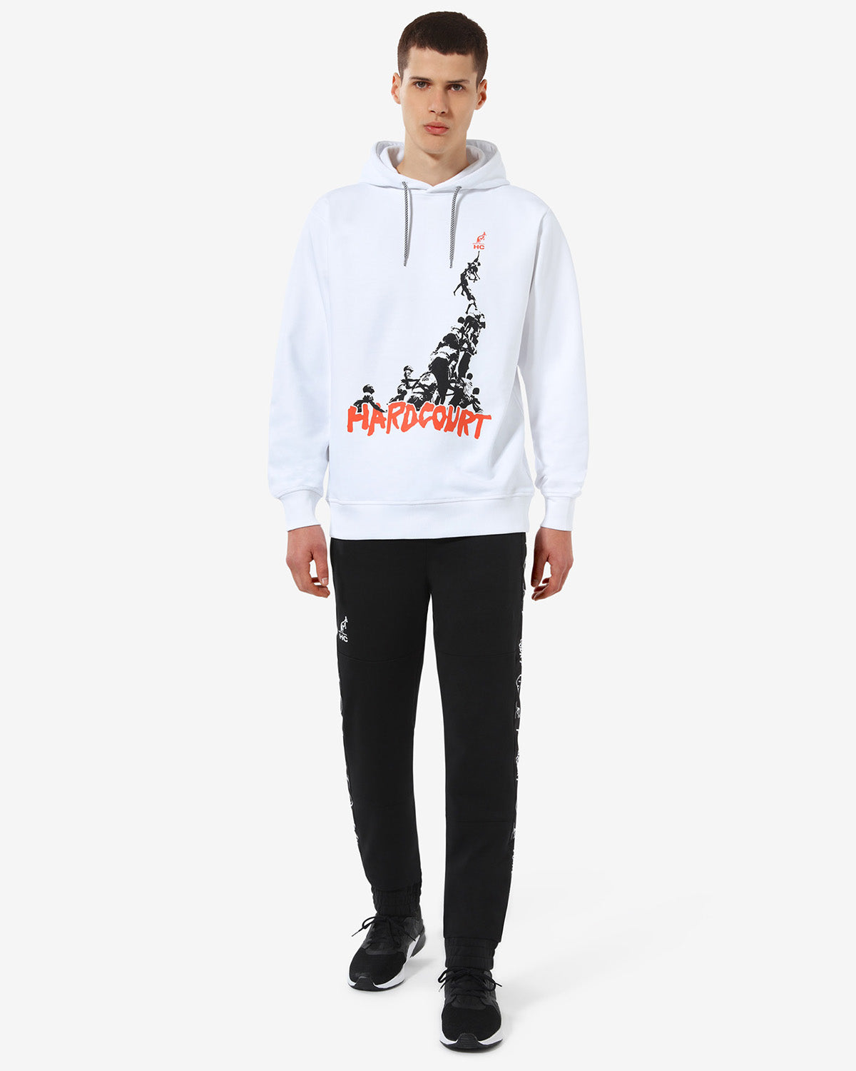 australian-hard-court-pyramid-hoodie-felpa-con-cappuccio-bianco image 2