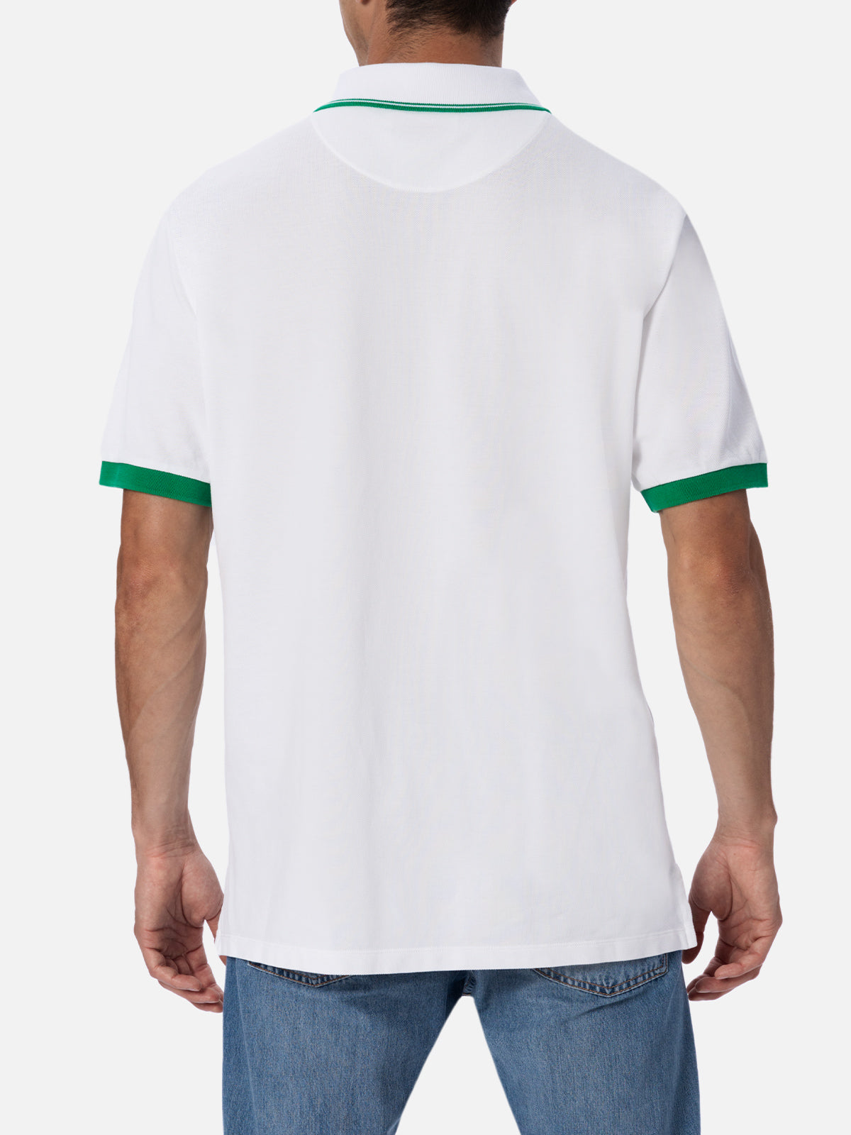 mc2-saint-barth-beverly-hills-polo-uomo-bianca-cotone-piquet-special-edition image 4