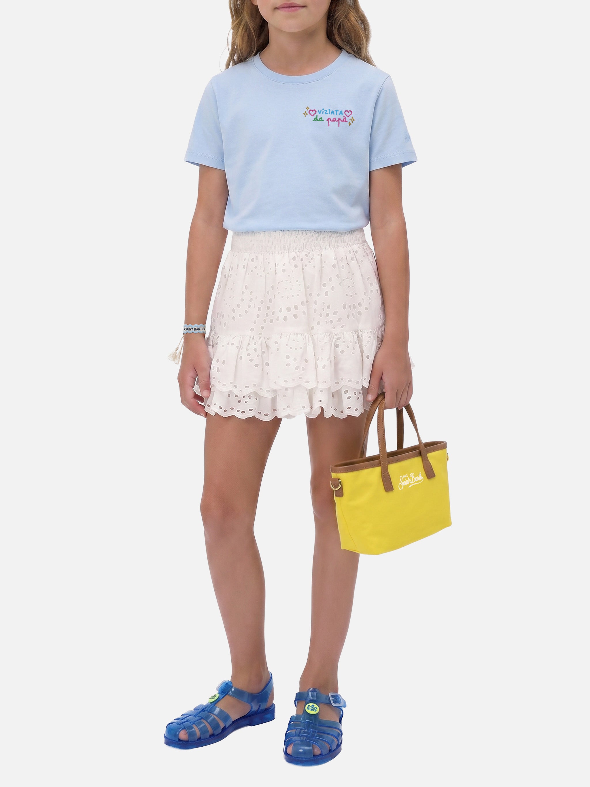 mc2-saint-barth-elly-t-shirt-bambina-cotone-azzurra-ricamo-viziata-da-pap image 2