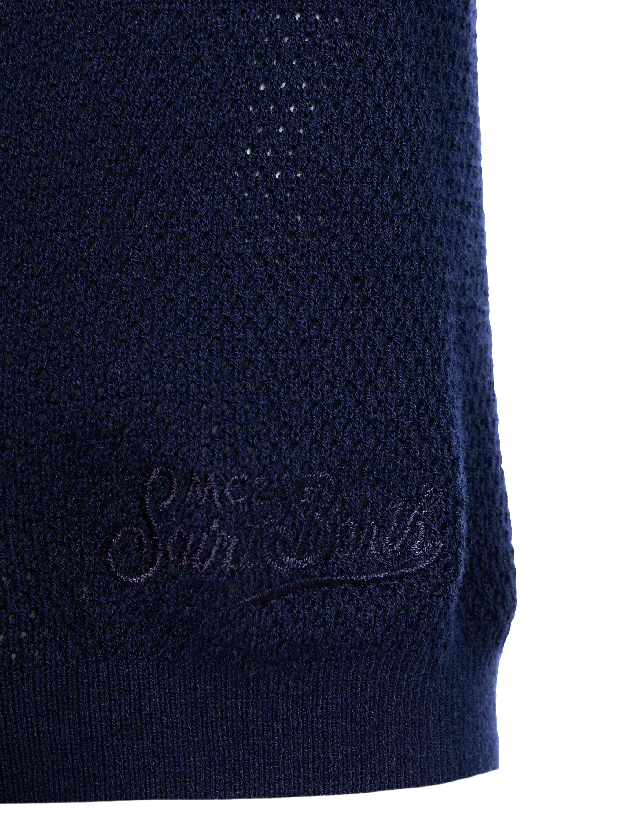 mc2-saint-barth-sloan-polo-uomo-in-maglia-a-rete-blu-navy-senza-bottoni image 7