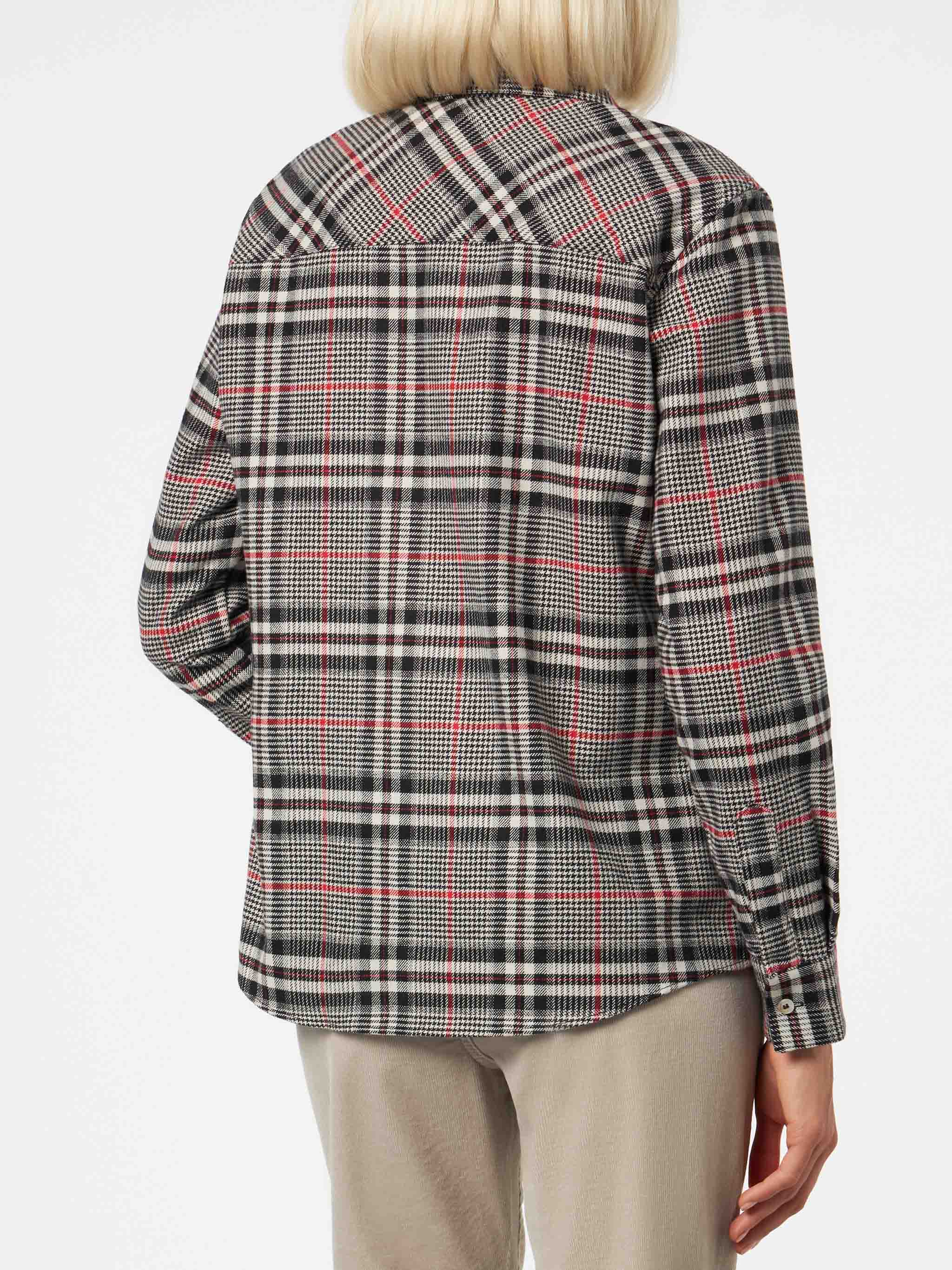 mc2-saint-barth-overshirt-deer-con-stampa-principe-di-galles image 3